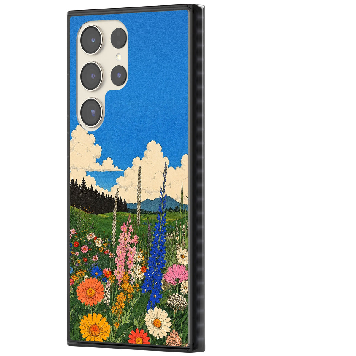 Wildbloom Samsung S22 Ultra / Samsung S23 Ultra / Samsung S24 Ultra Impact Black Phone Case side