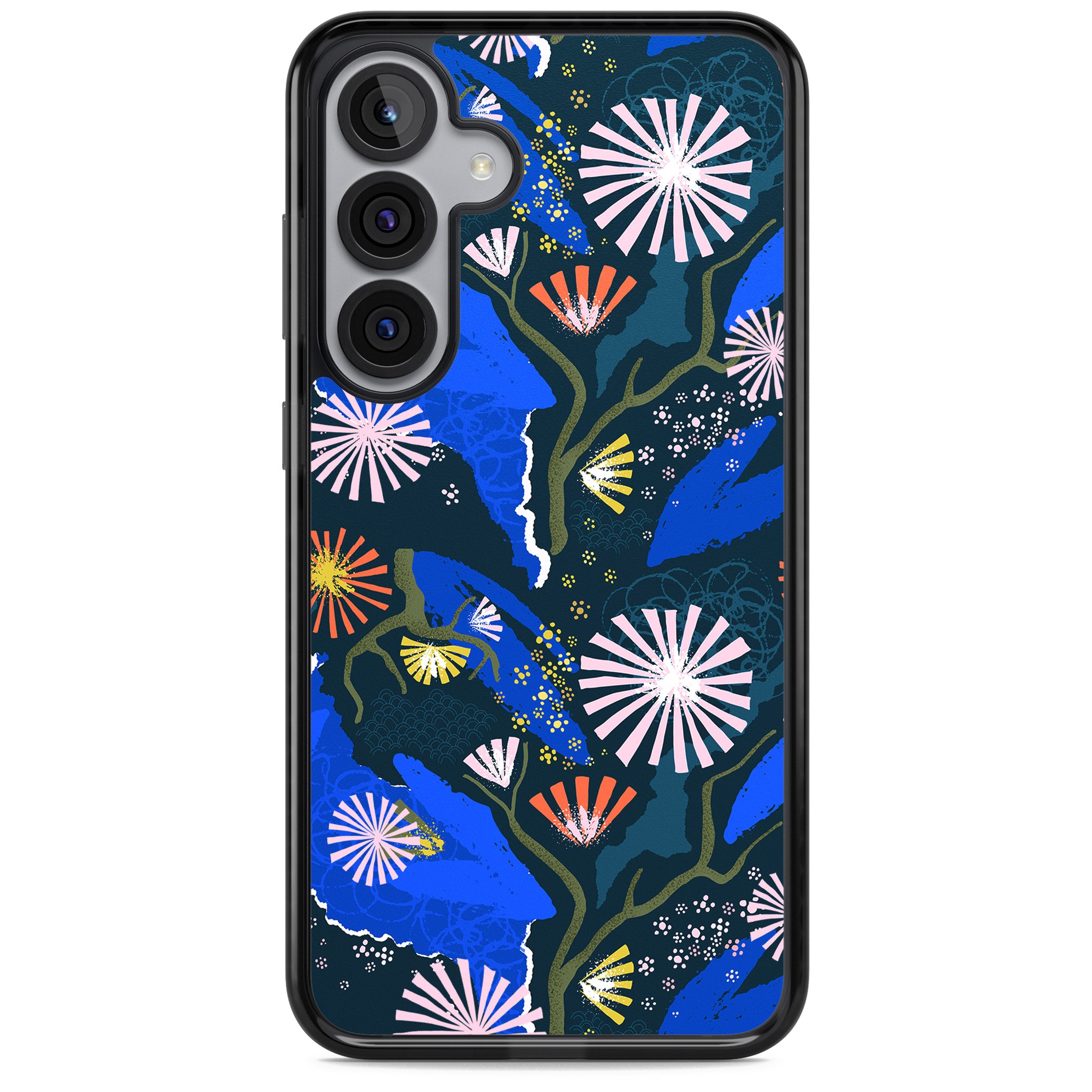 Dark Botanicals Abstract Pattern