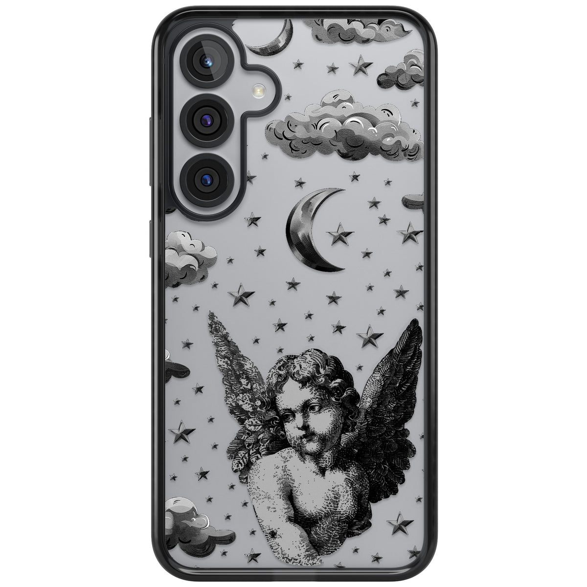 Celestial Cherub Samsung S25 Plus / Samsung S26 / Samsung S26 Plus Impact Black Phone Case front