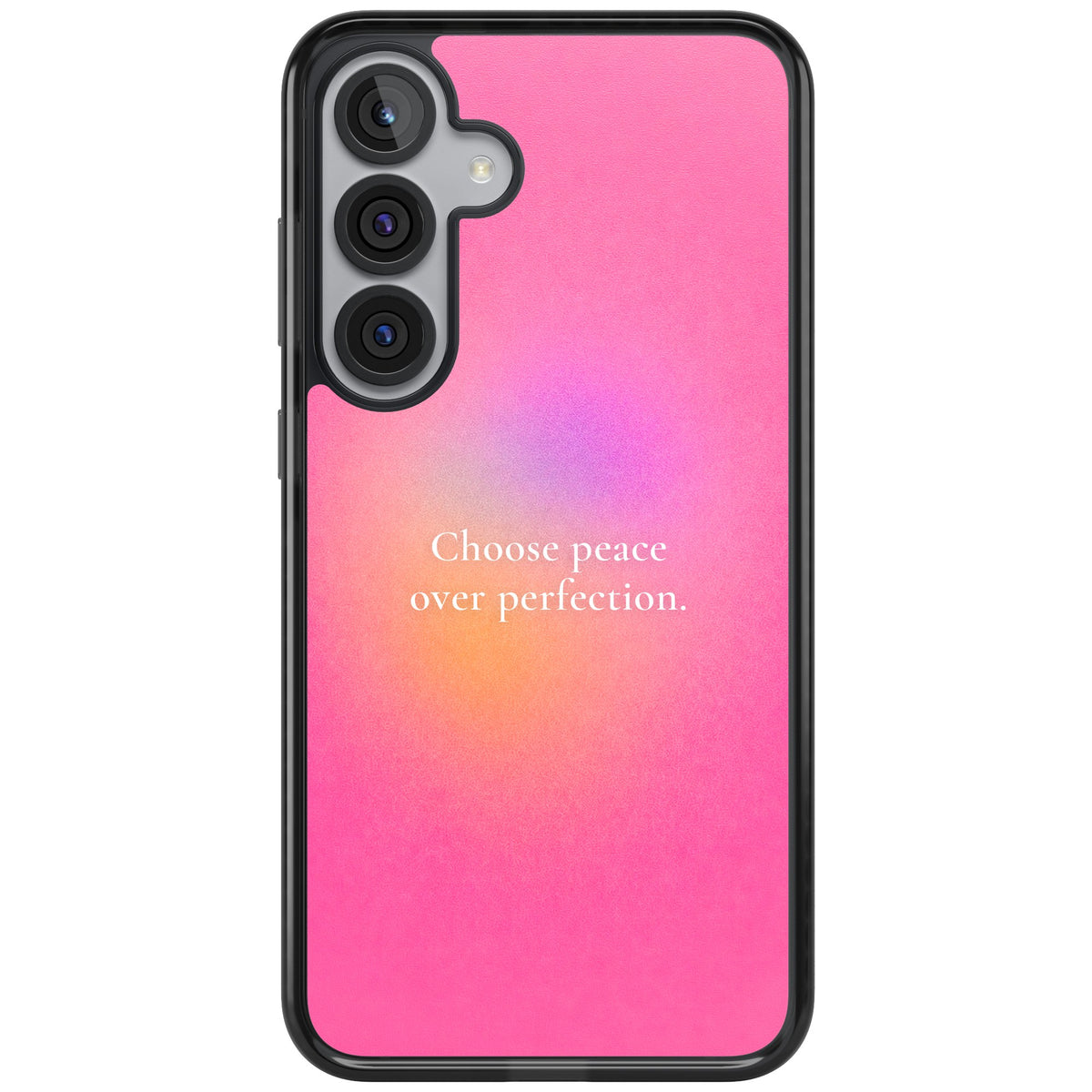 Peace Over Perfection Samsung S25 Plus / Samsung S26 / Samsung S26 Plus Impact Black Phone Case front