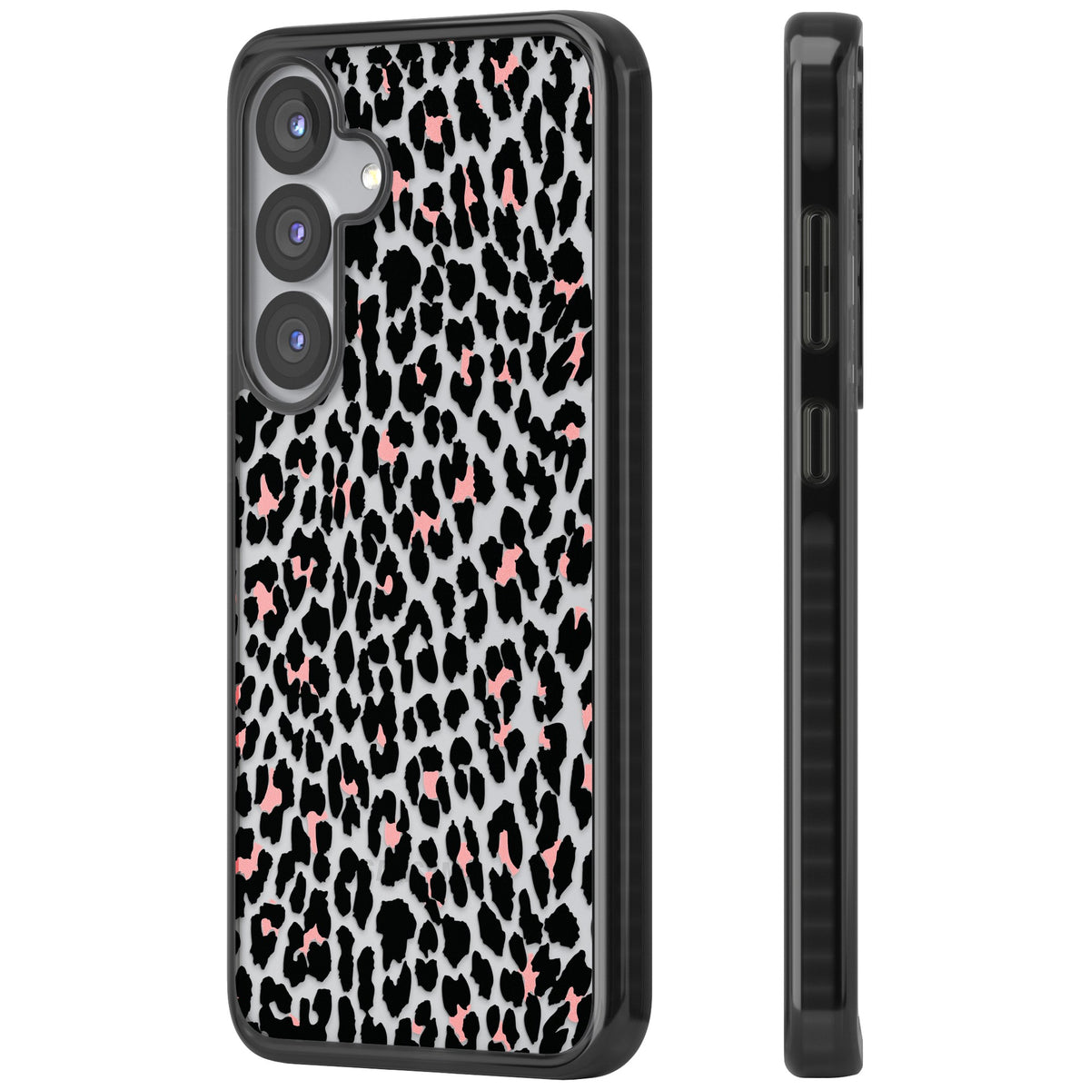 Tatty Leopard Samsung S25 / Samsung S25 Plus / Samsung S26 / Samsung S26 Plus Impact Black Phone Case side