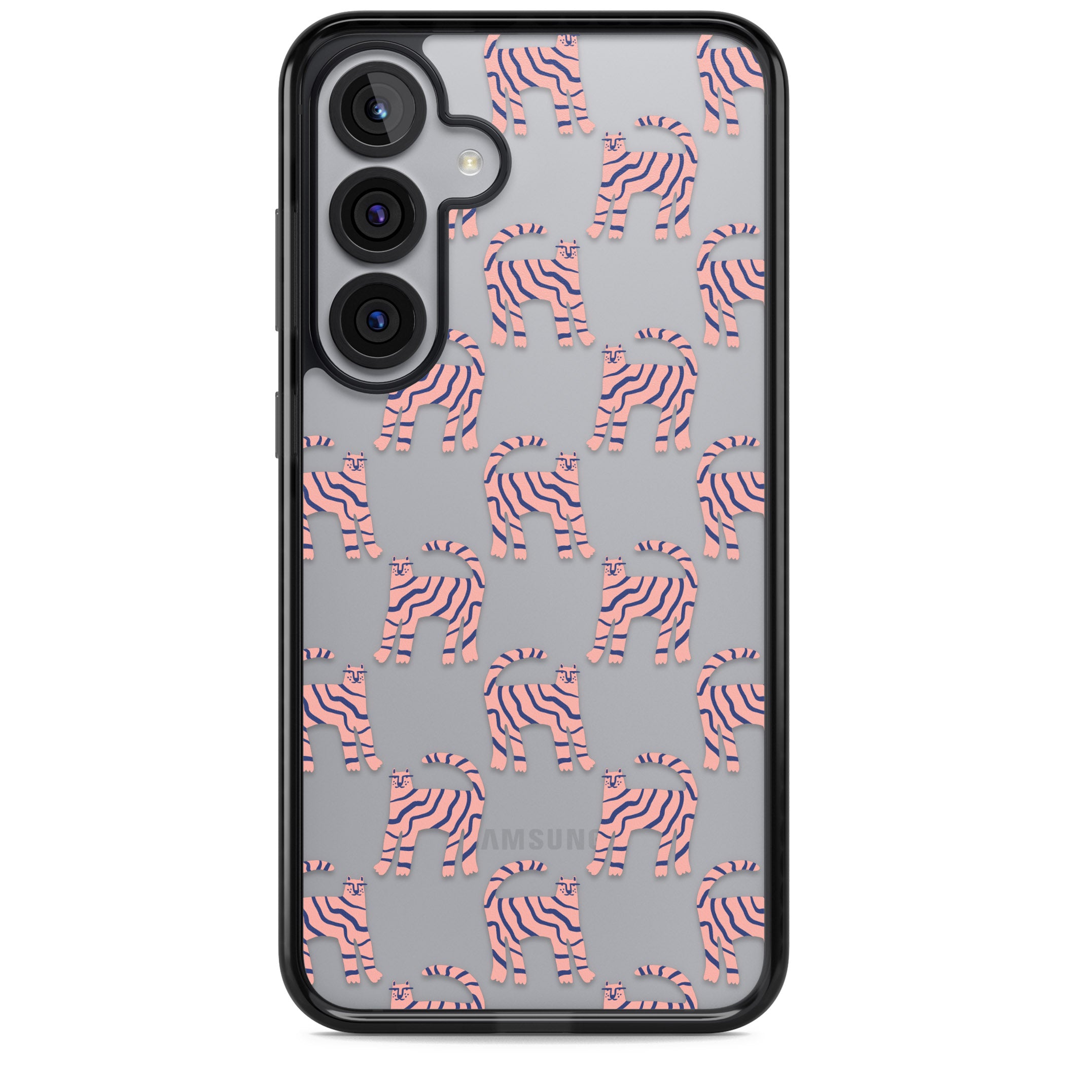 Pink And Blue Cat Pattern