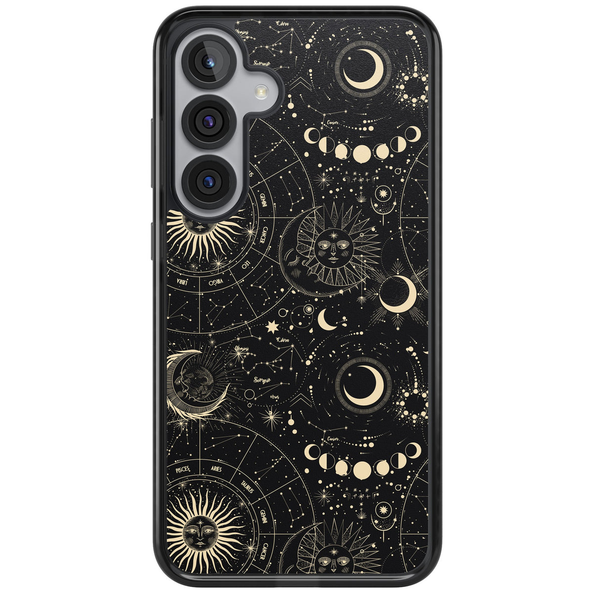 Celestial Cipher Samsung S25 Plus / Samsung S26 / Samsung S26 Plus Impact Black Phone Case front