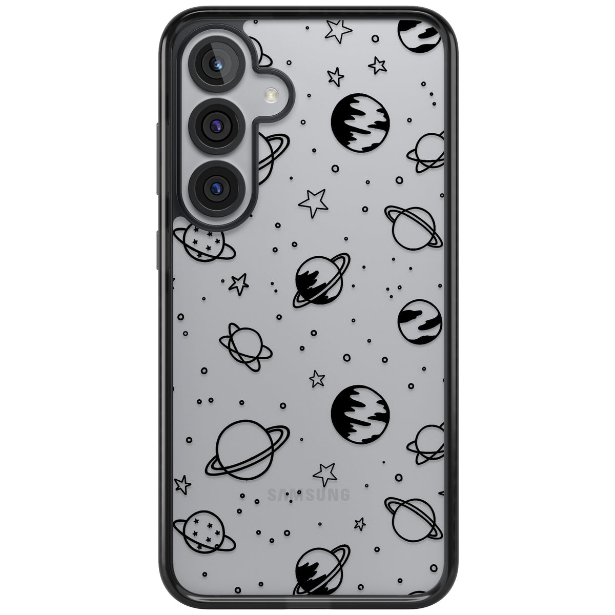 Black Cosmic Samsung S25 Plus / Samsung S26 / Samsung S26 Plus Impact Black Phone Case front