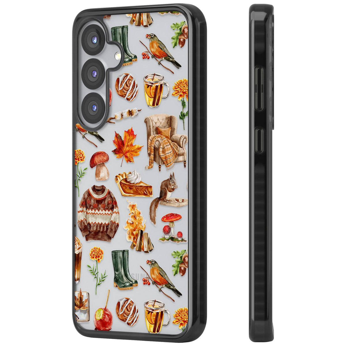 Autumn Anthology Samsung S25 / Samsung S25 Plus / Samsung S26 / Samsung S26 Plus Impact Black Phone Case side