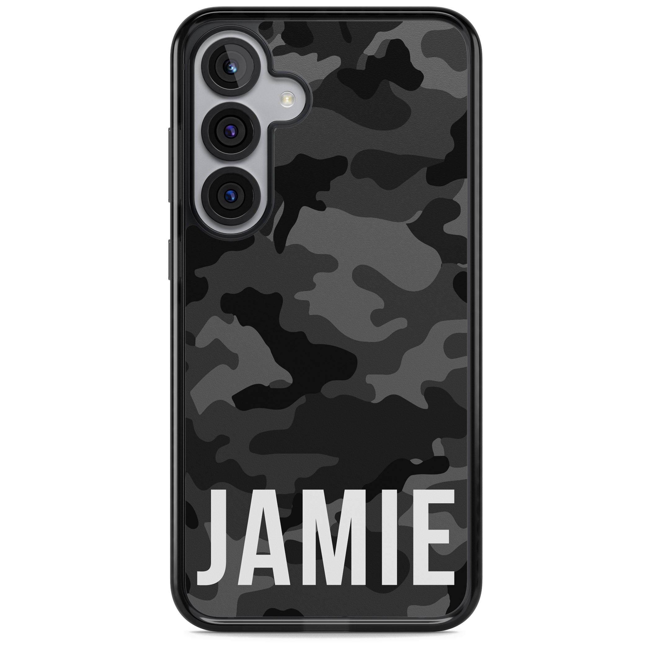 Personalised Black Camo Name Horizontal