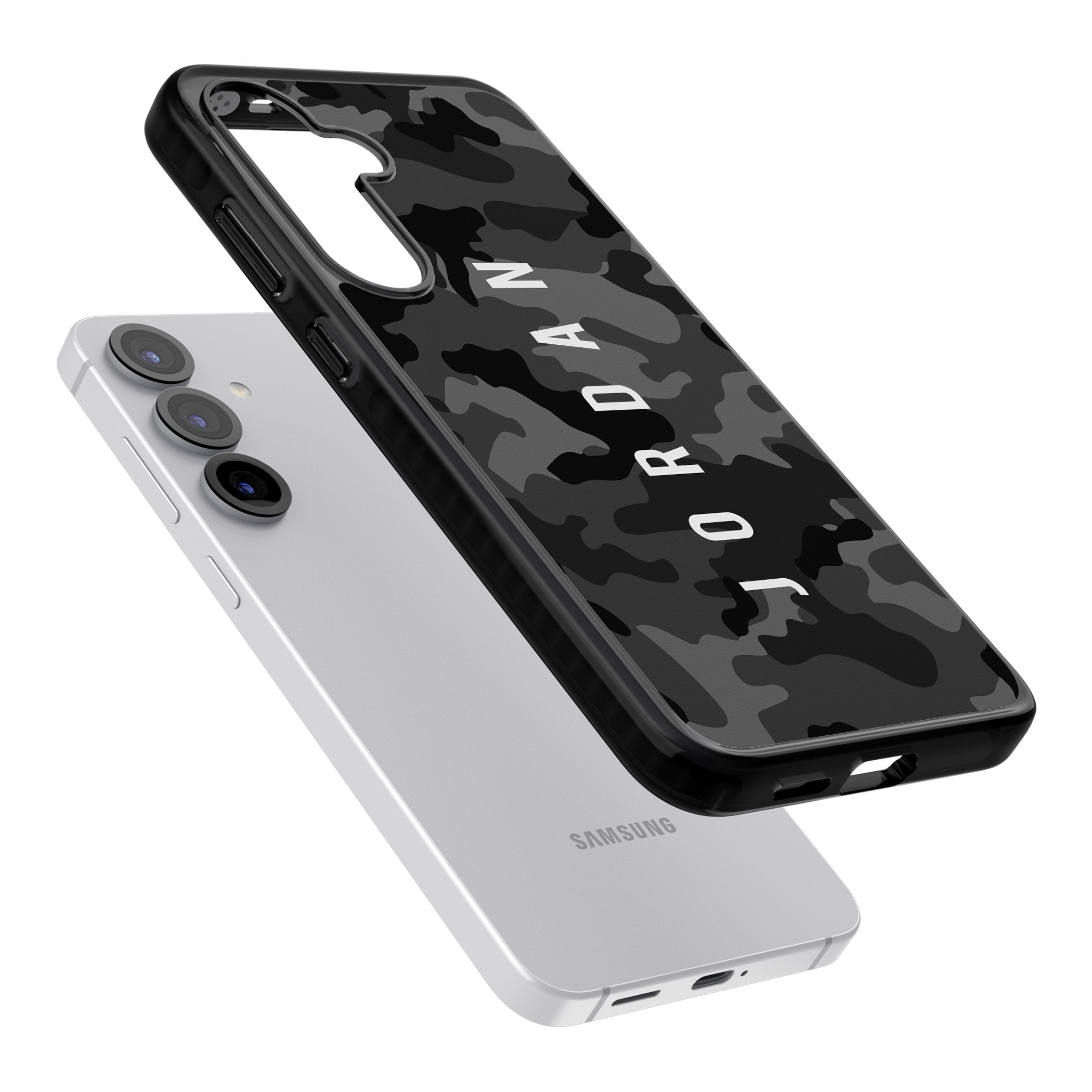 Personalised Black Camouflage Name