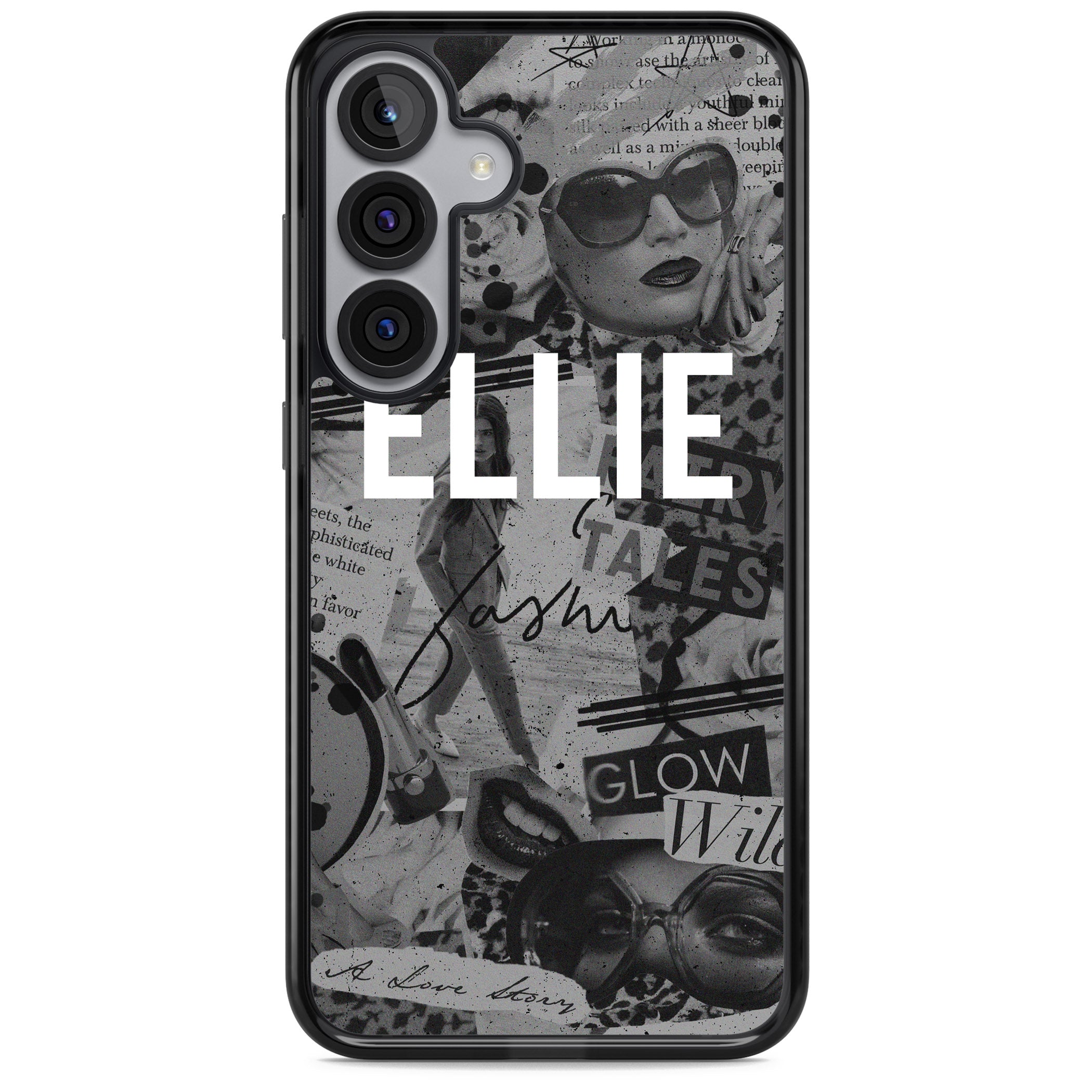 Personalised Grey Scale Vintage Collage