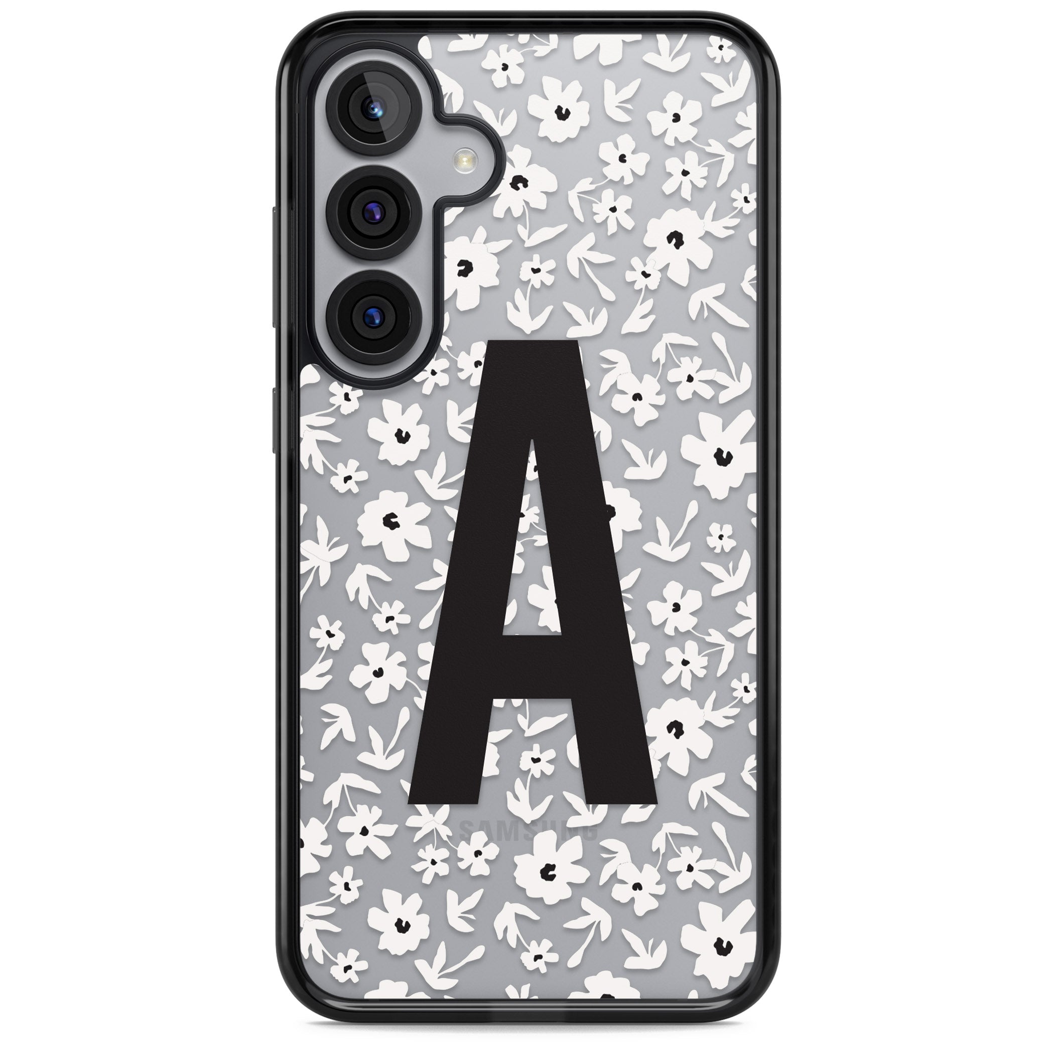 Personalised Bold Initial Floral