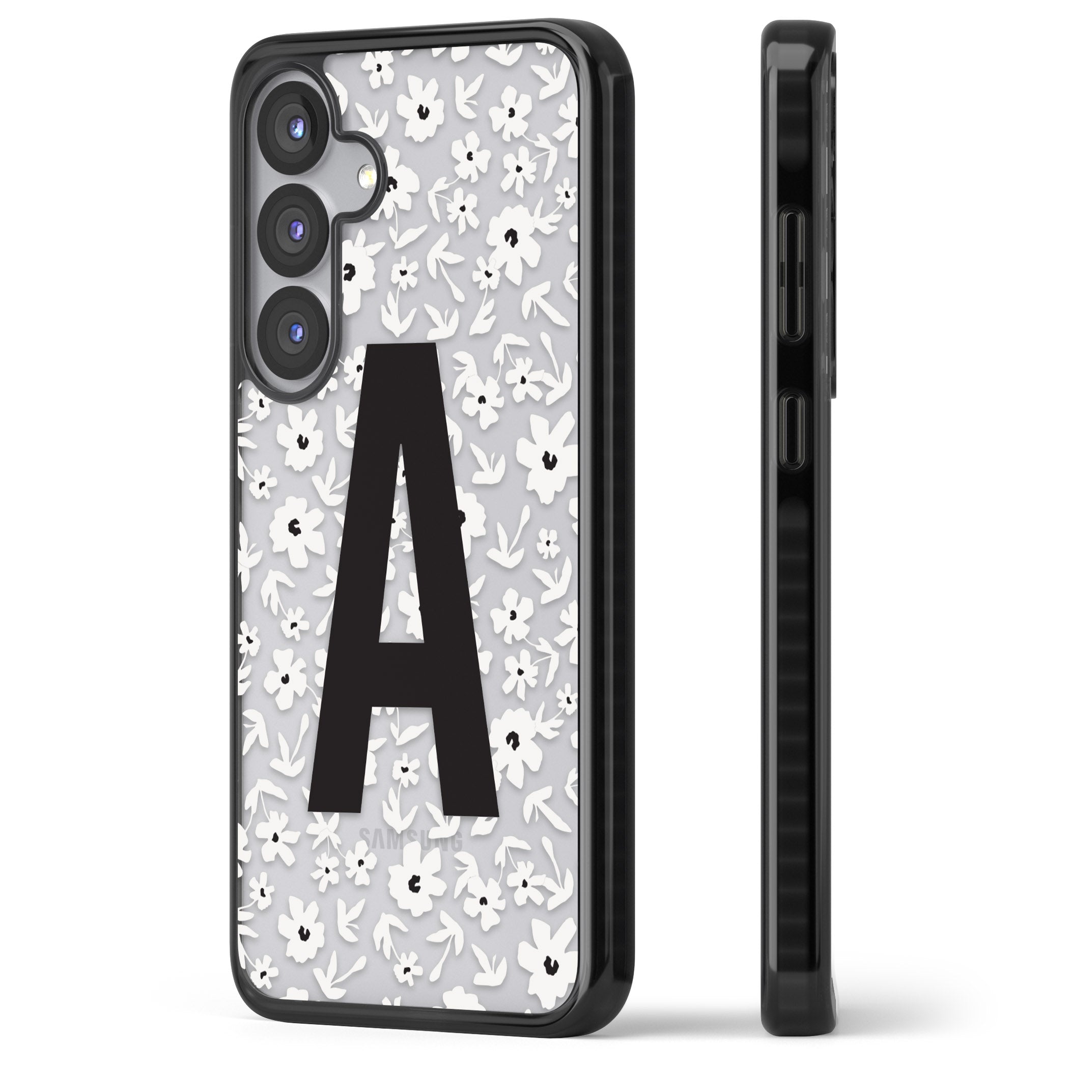 Personalised Bold Initial Floral