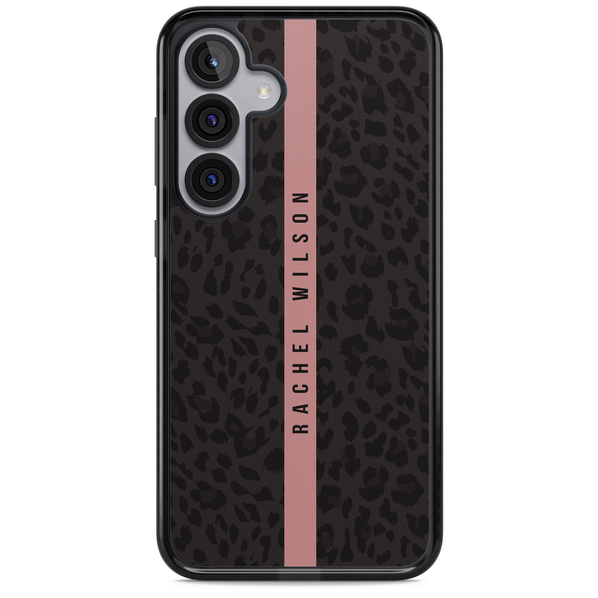 Personalised Pink Stripe Leopard