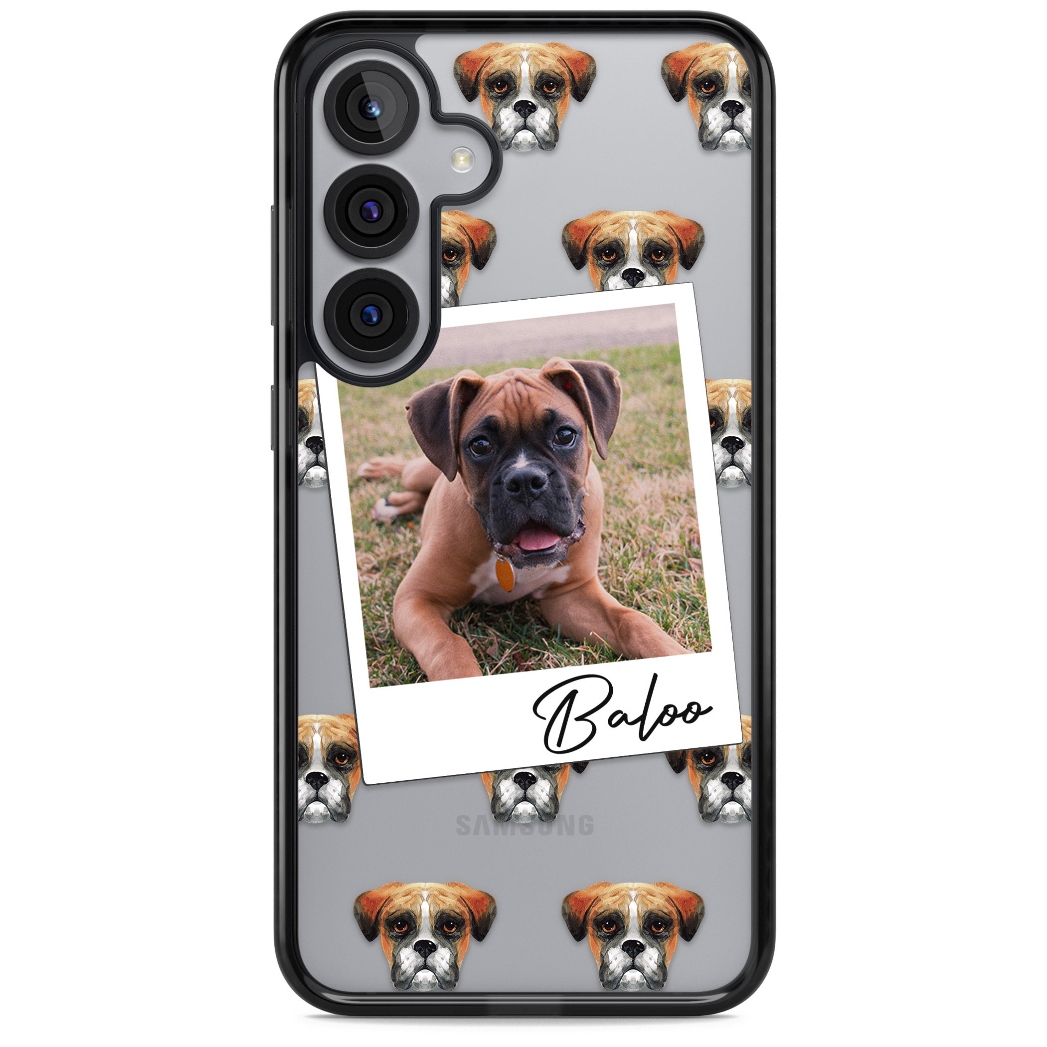 Personalised Boxer Instant Camera Photo