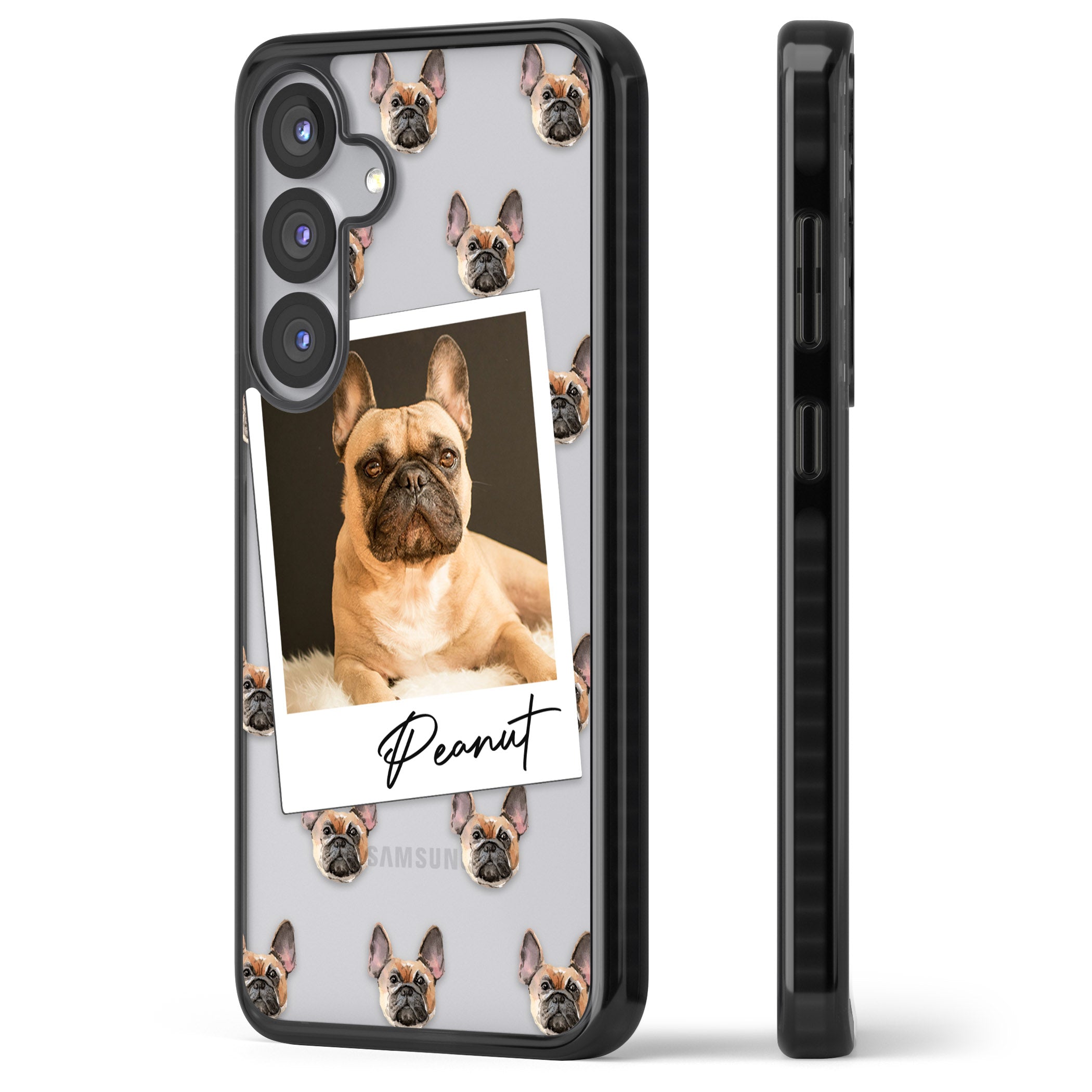 Personalised Tan French Bulldog Instant Camera Photo