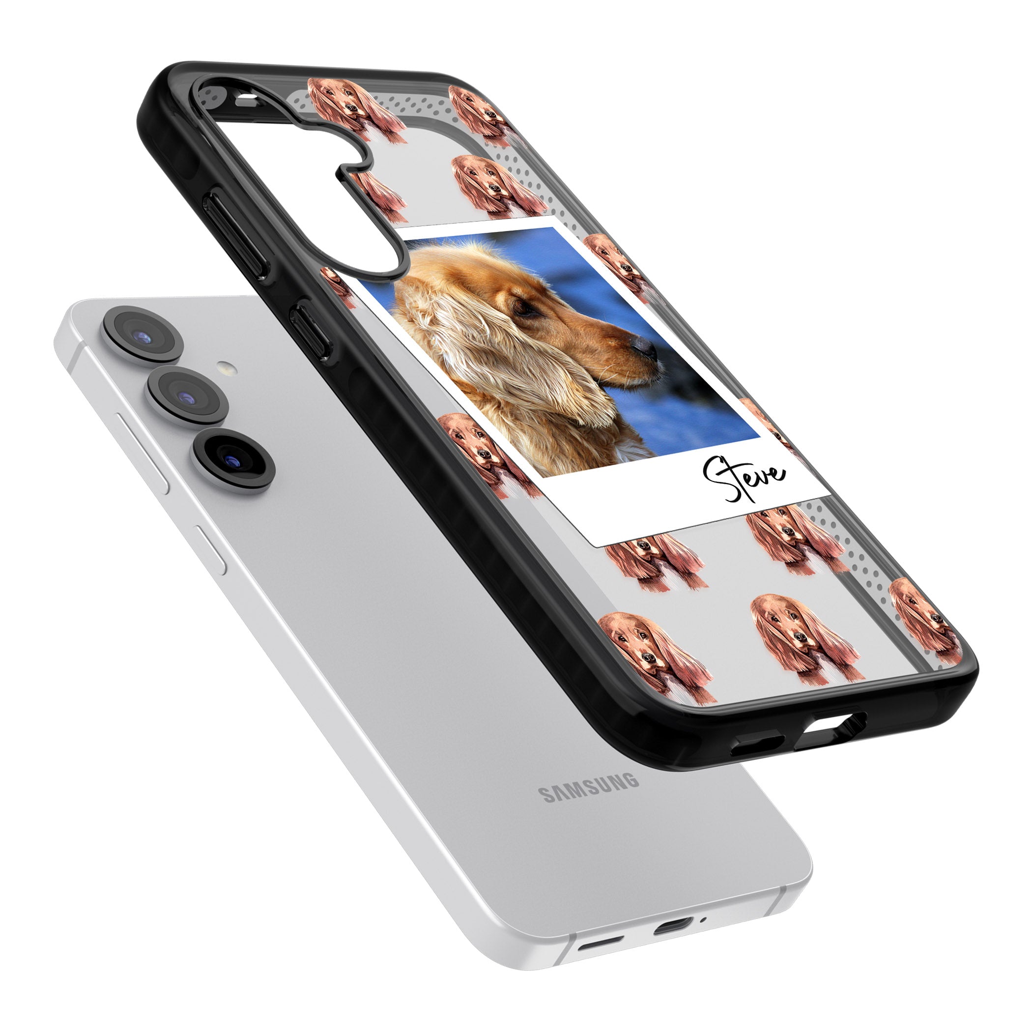 Personalised Cocker Spaniel Instant Camera Photo