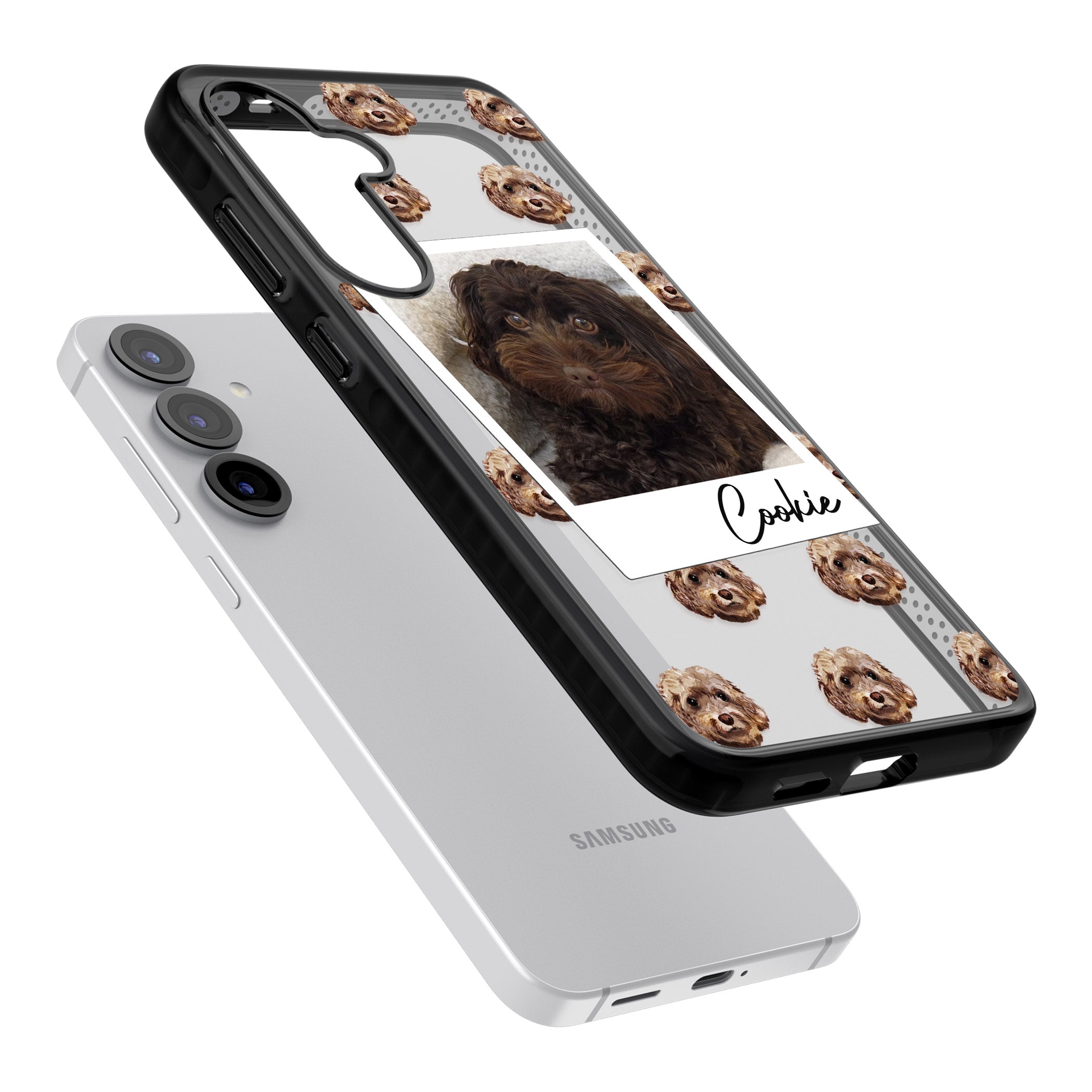 Personalised Brown Cockapoo Instant Camera Photo