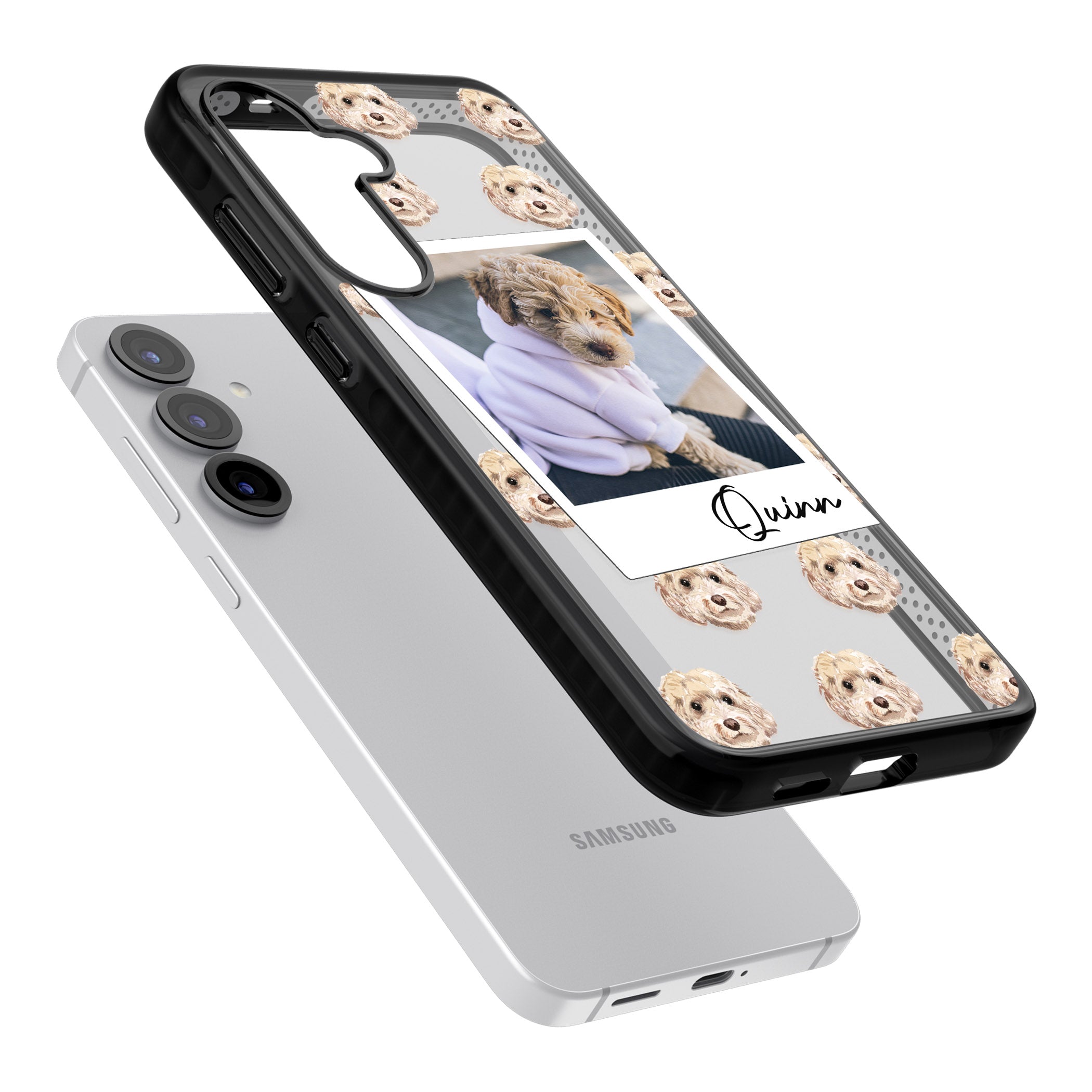 Personalised Cream Cockapoo Instant Camera Photo