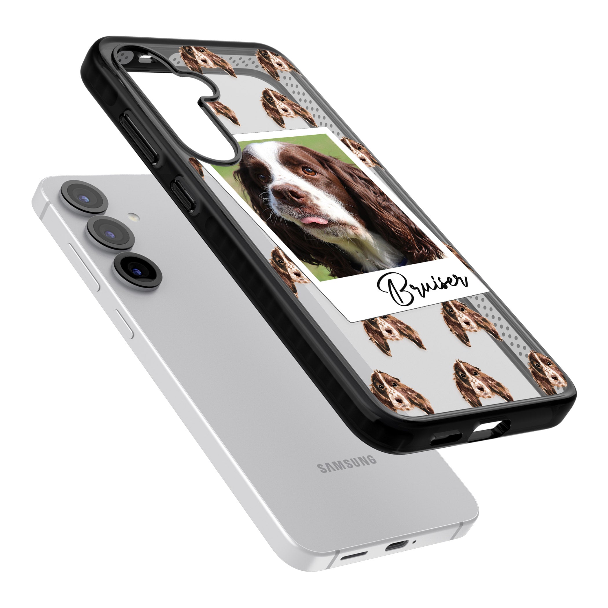 Personalised Springer Spaniel Instant Camera Photo