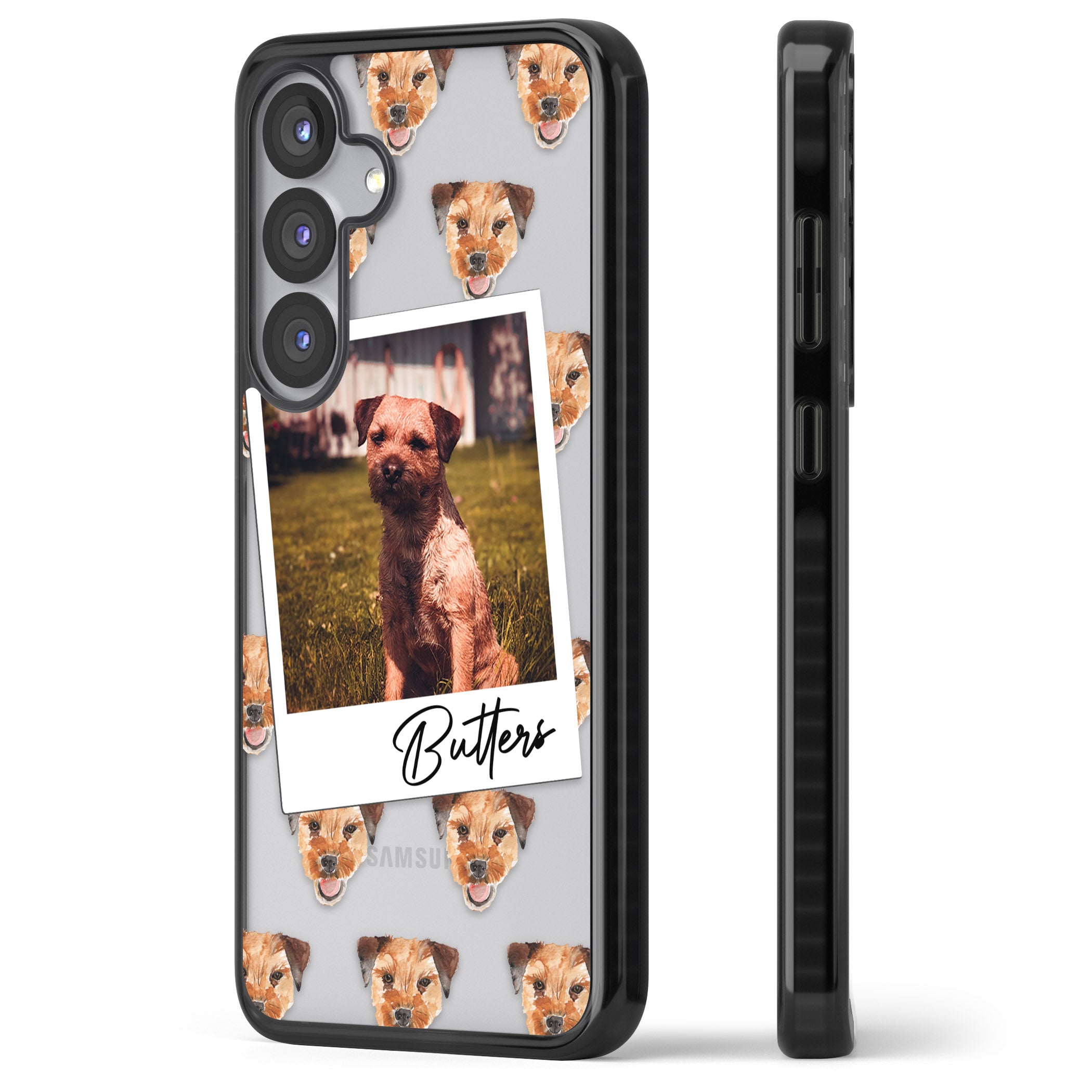 Personalised Border Terrier Instant Camera Photo