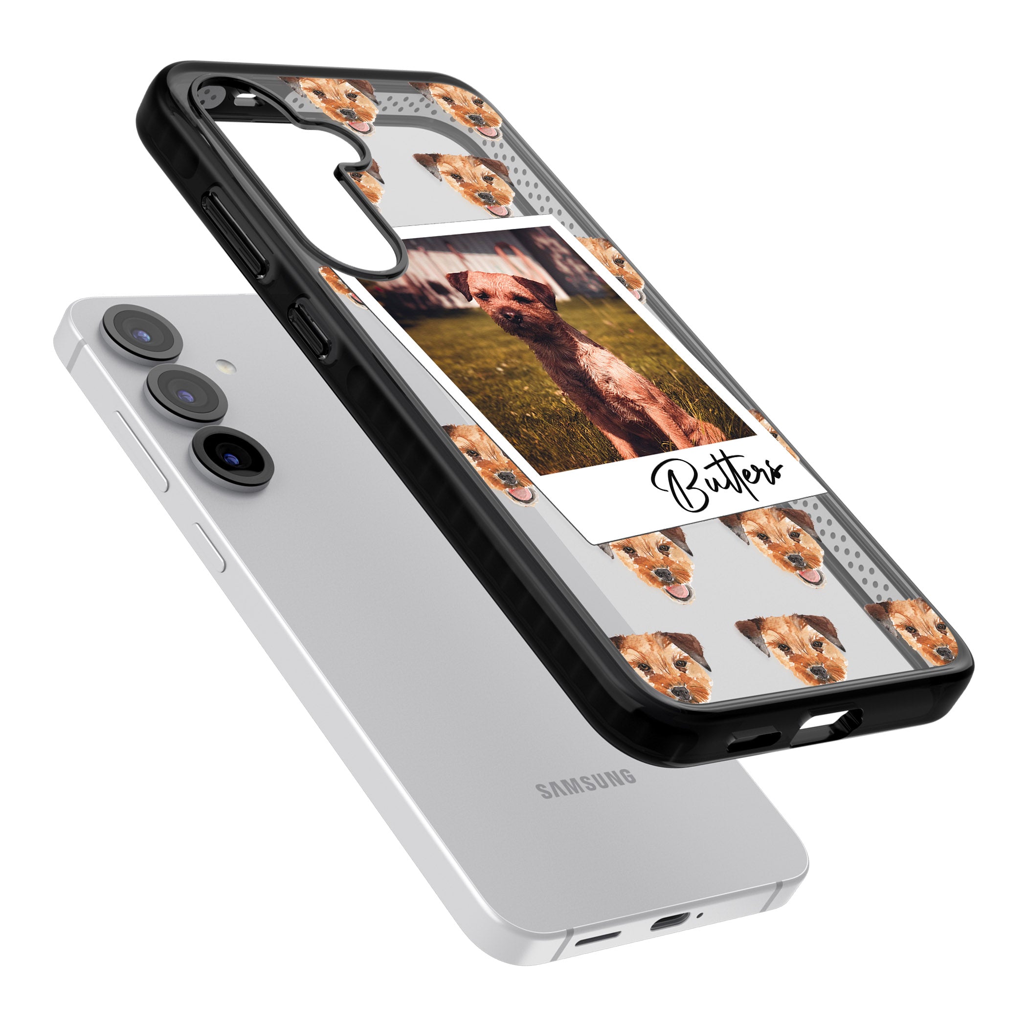 Personalised Border Terrier Instant Camera Photo