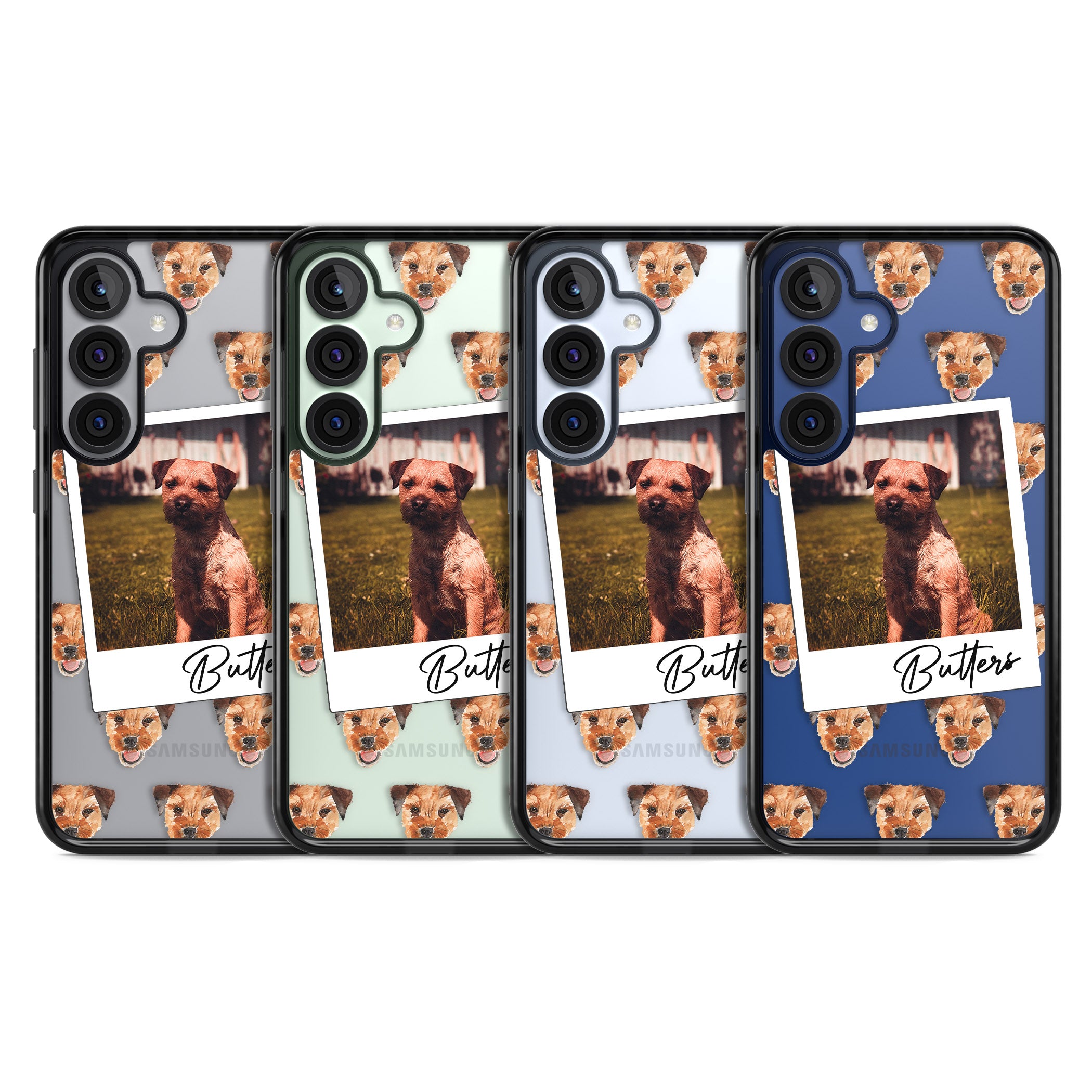 Personalised Border Terrier Instant Camera Photo