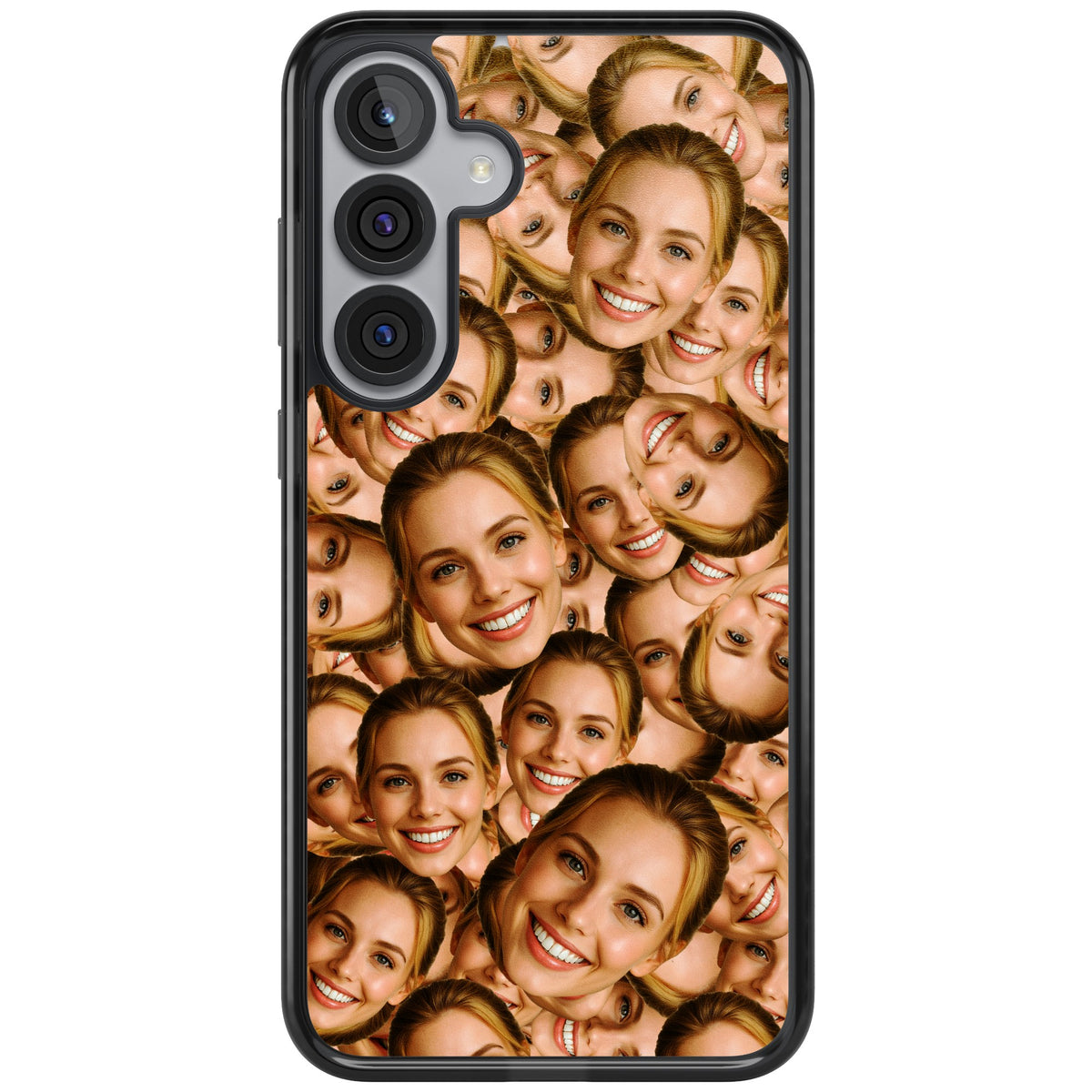 Face Collage Samsung S25 Plus / Samsung S26 / Samsung S26 Plus Impact Black Phone Case front