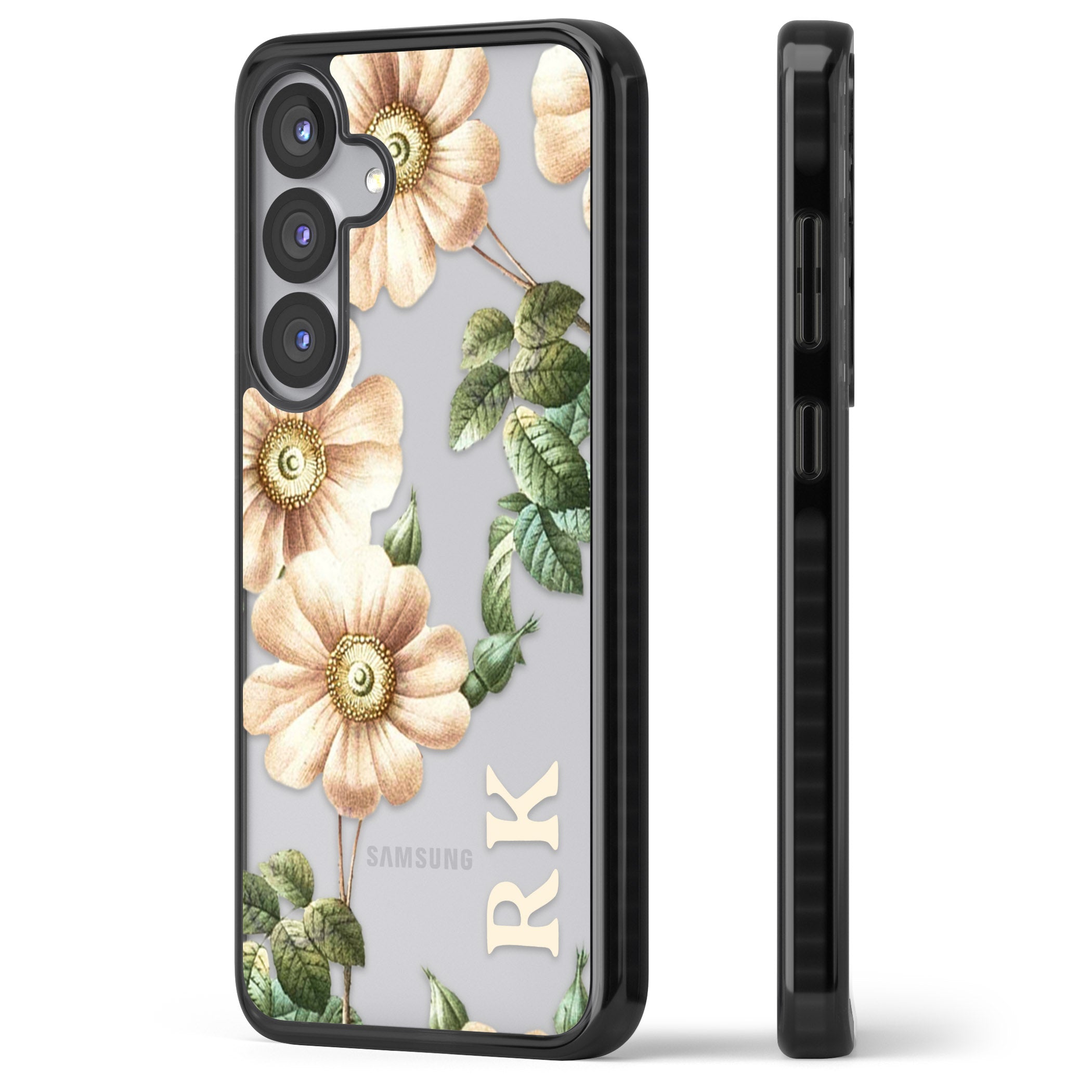 Personalised Vintage Floral Anemone