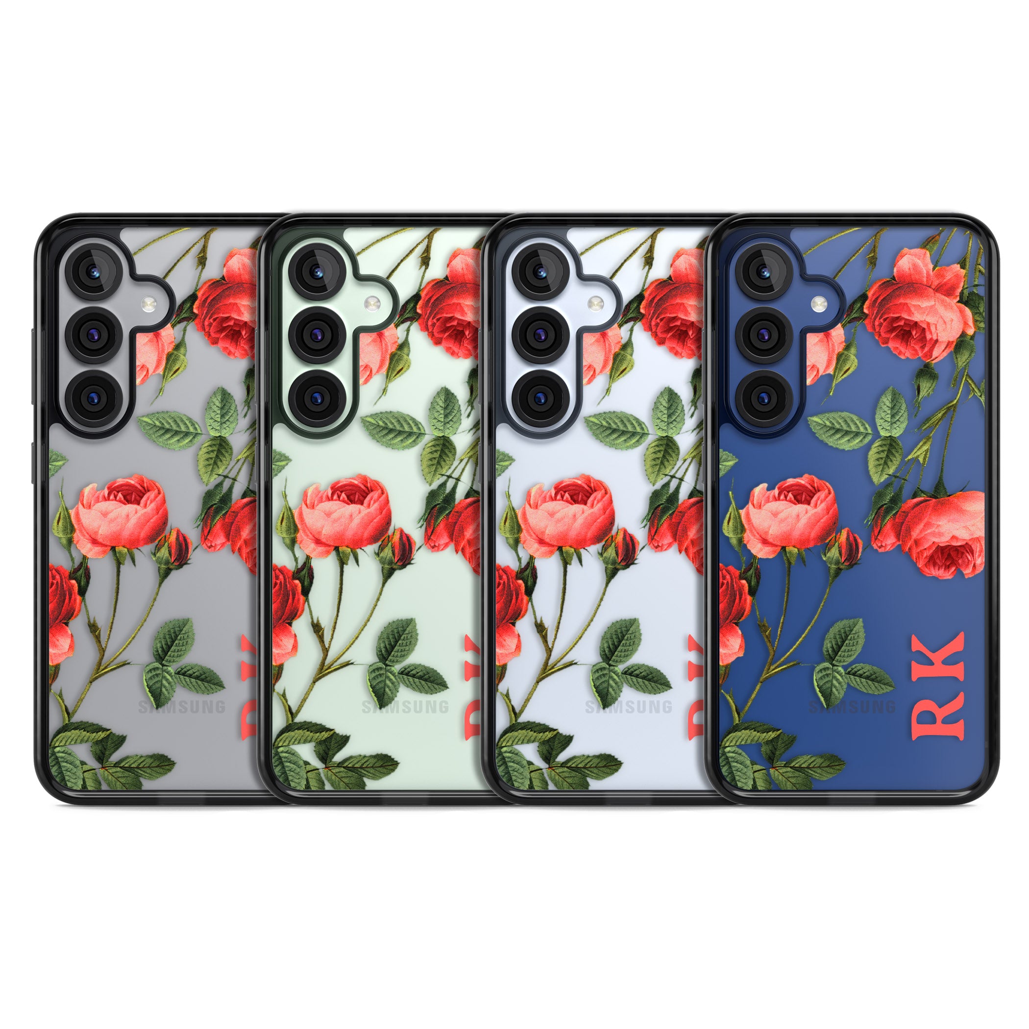 Personalised Vintage Floral Rose