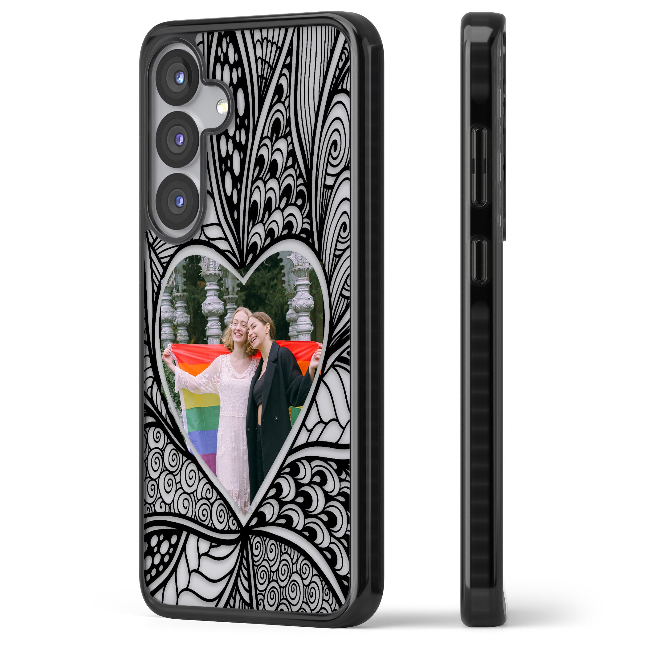 Personalised Henna Heart Photo Case