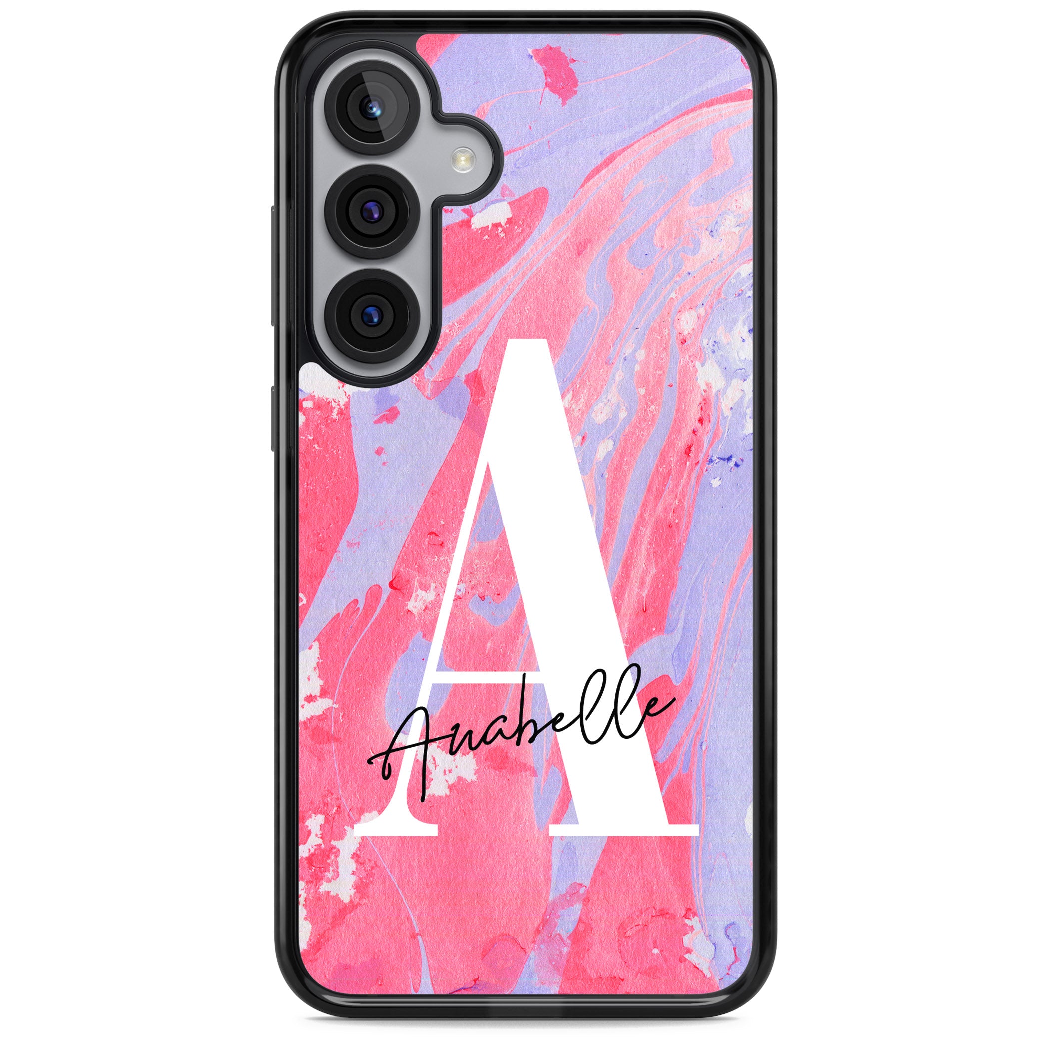 Personalised Pink & Purple Marble