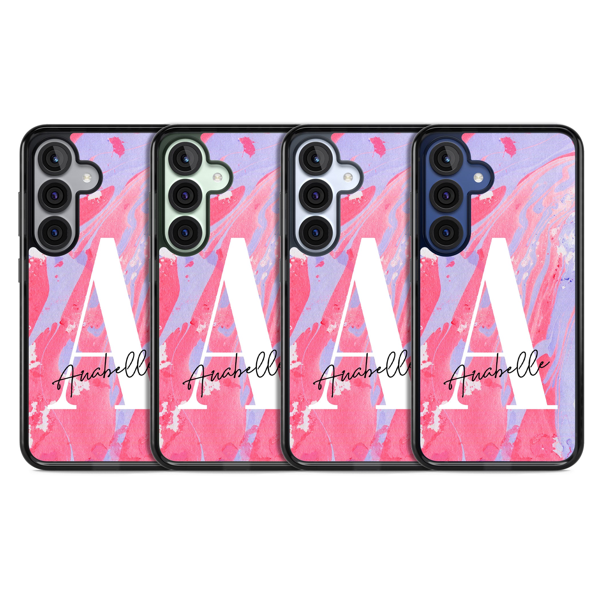 Personalised Pink & Purple Marble