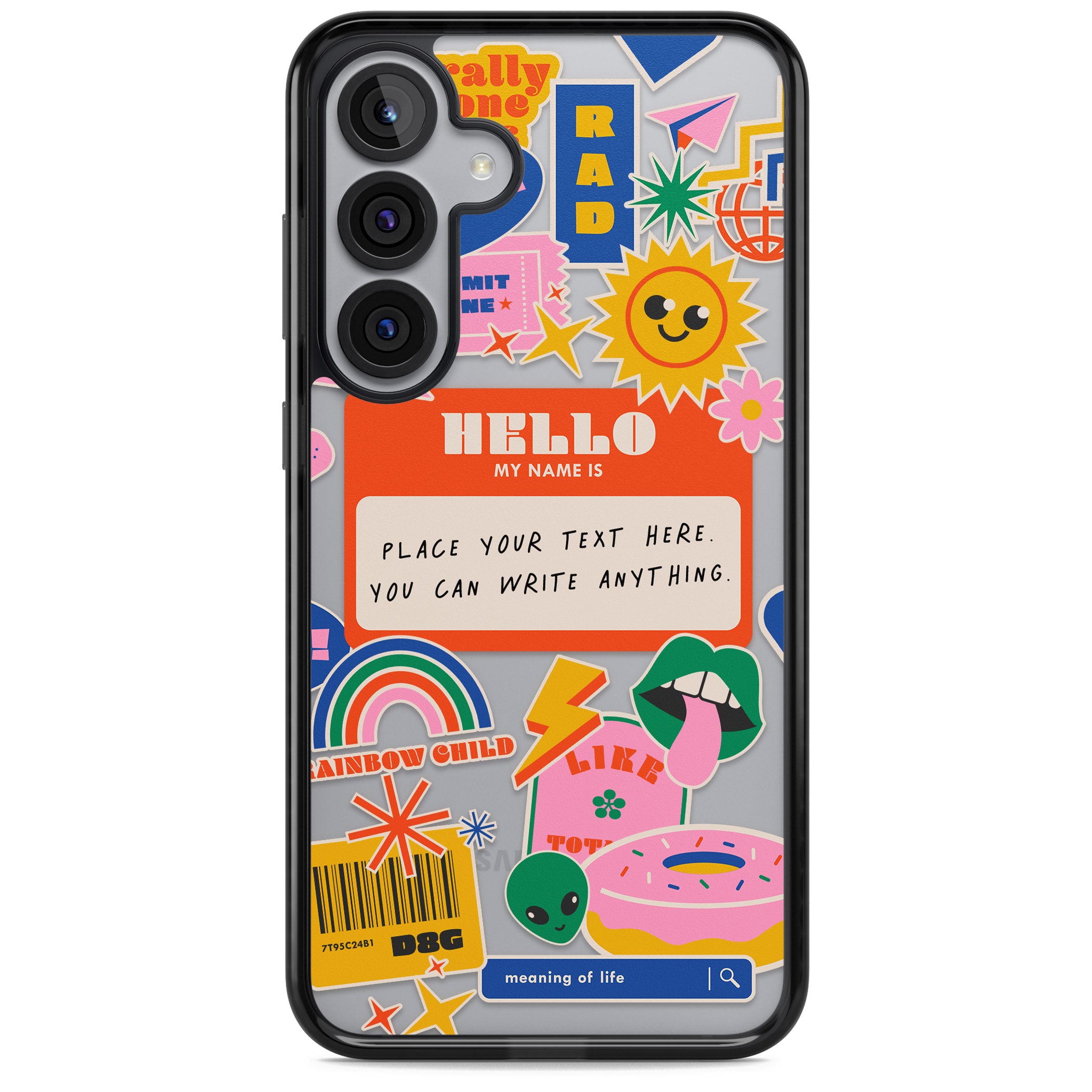 Personalised Retro Vibes Sticker