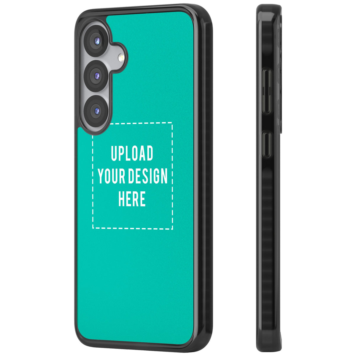 Personalised Your Own Design Samsung S25 / Samsung S25 Plus / Samsung S26 / Samsung S26 Plus Impact Black Phone Case side
