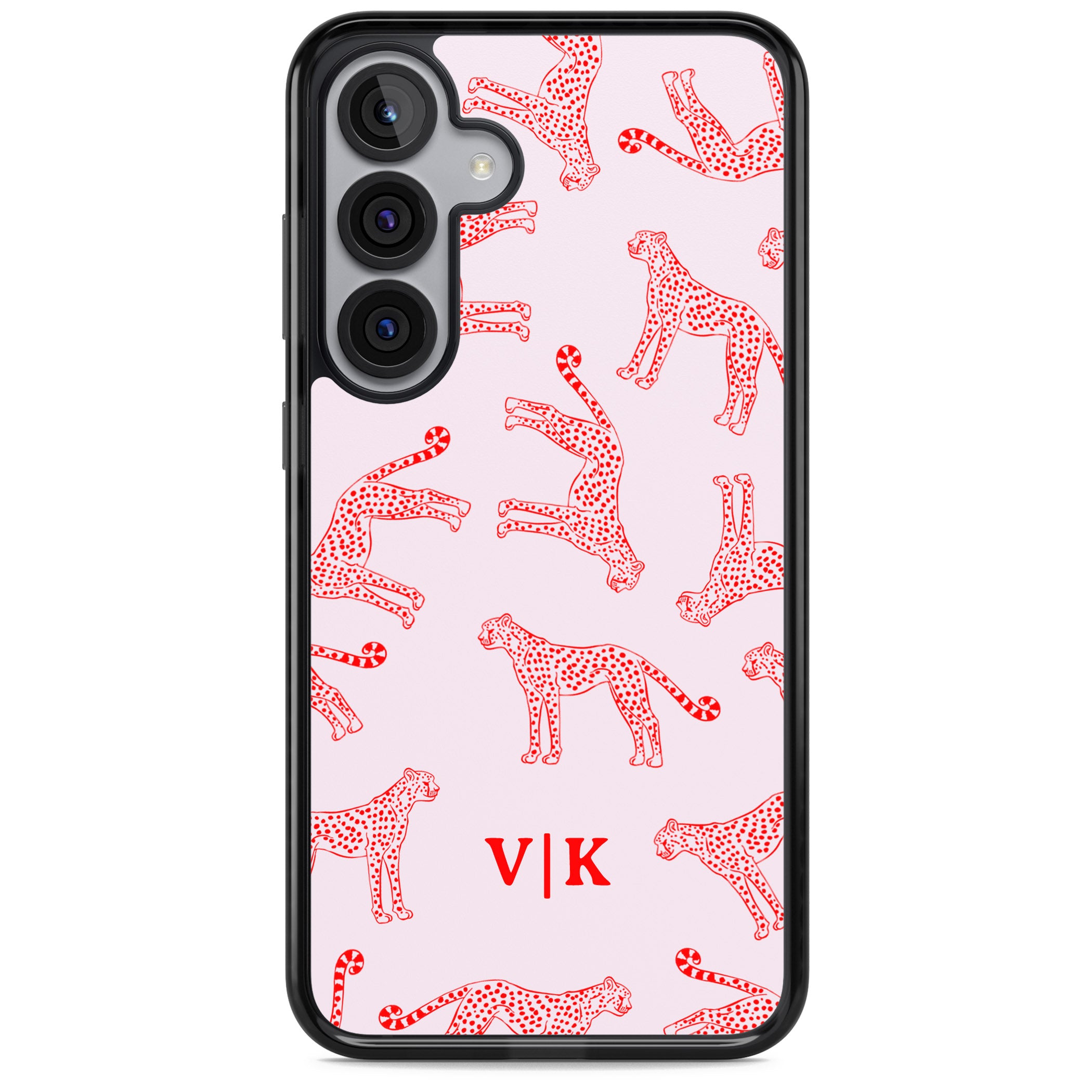 Personalised Red & Pink Cheetah