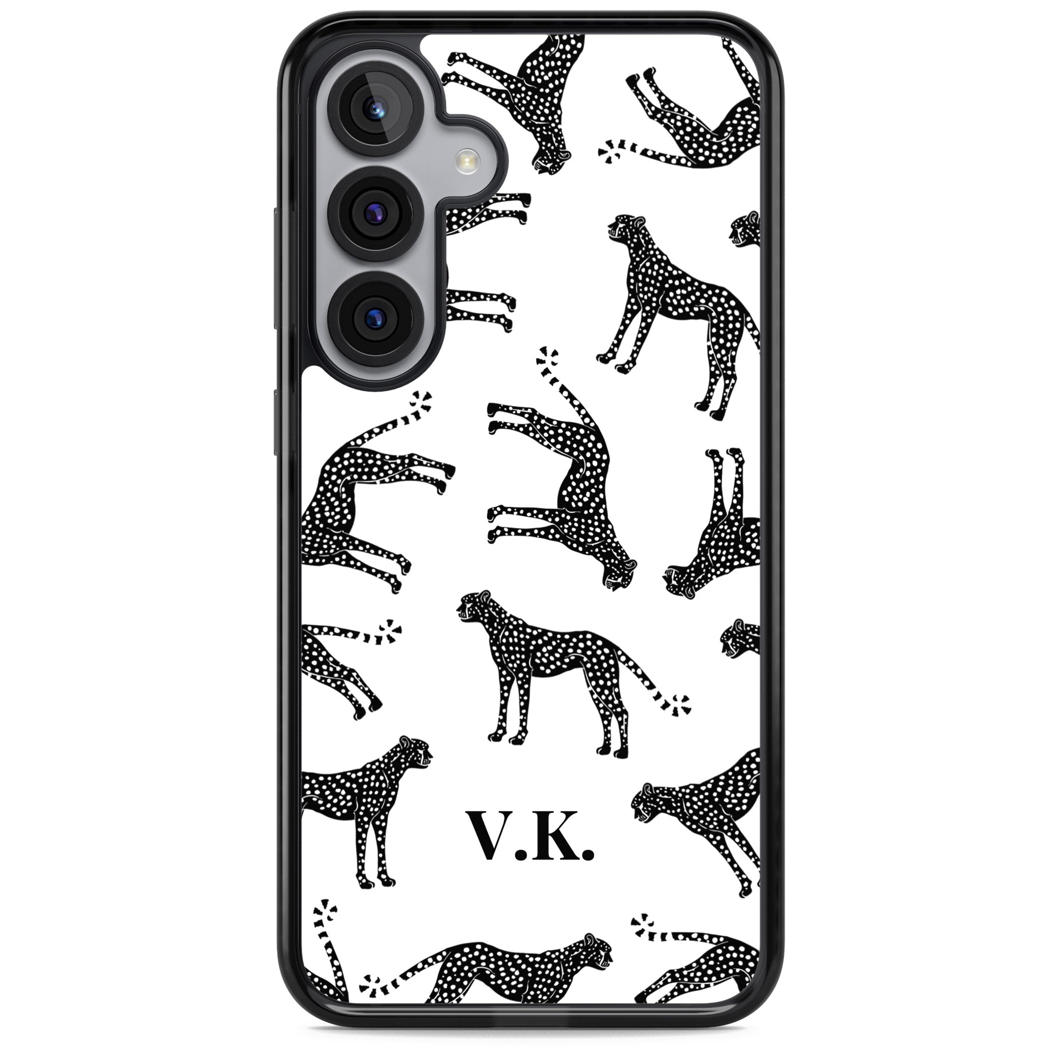 Personalised Black & White Cheetah Pattern