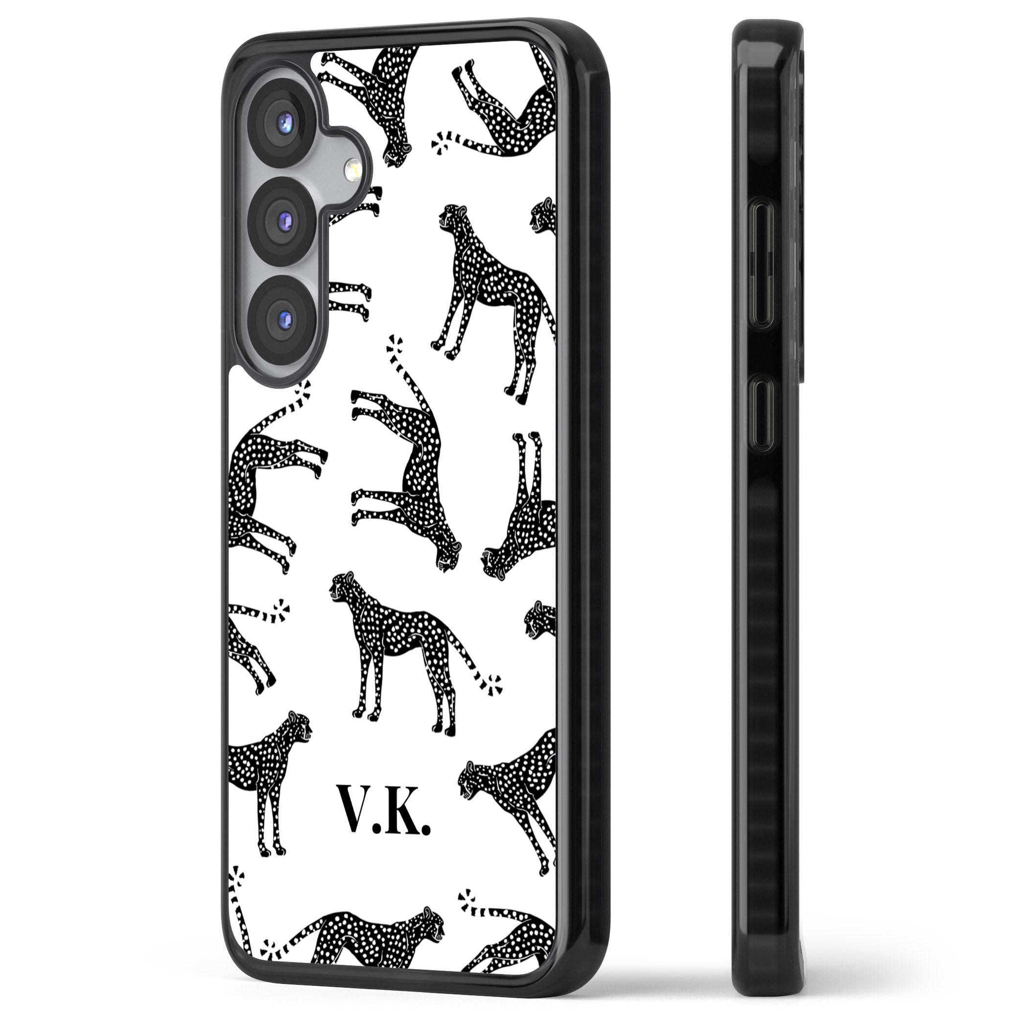 Personalised Black & White Cheetah Pattern