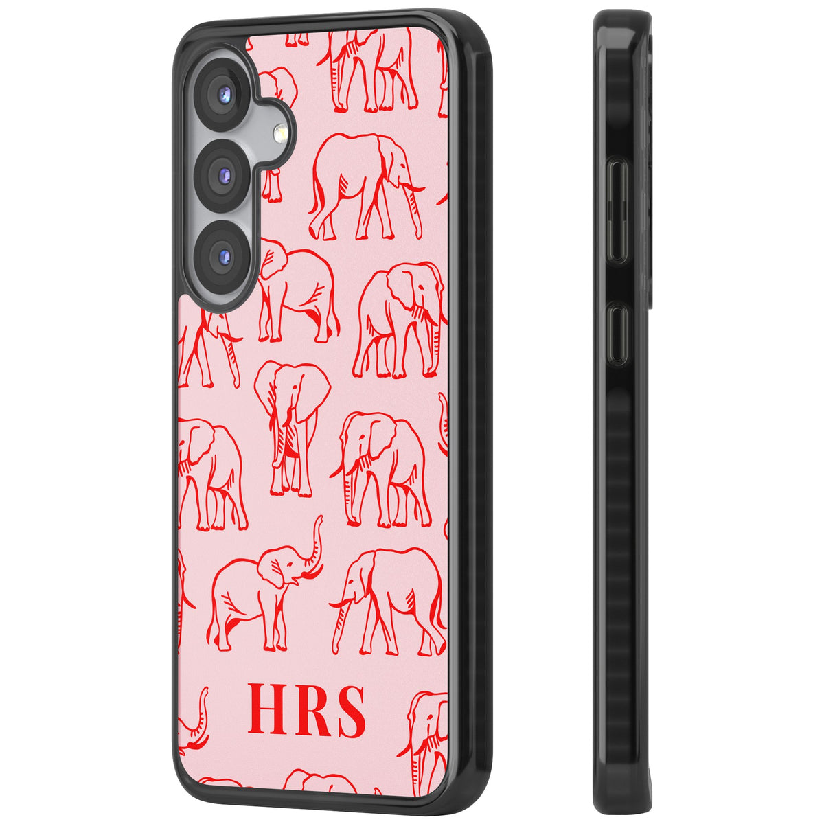 Scarlett Elephants Samsung S25 / Samsung S25 Plus / Samsung S26 / Samsung S26 Plus Impact Black Phone Case side