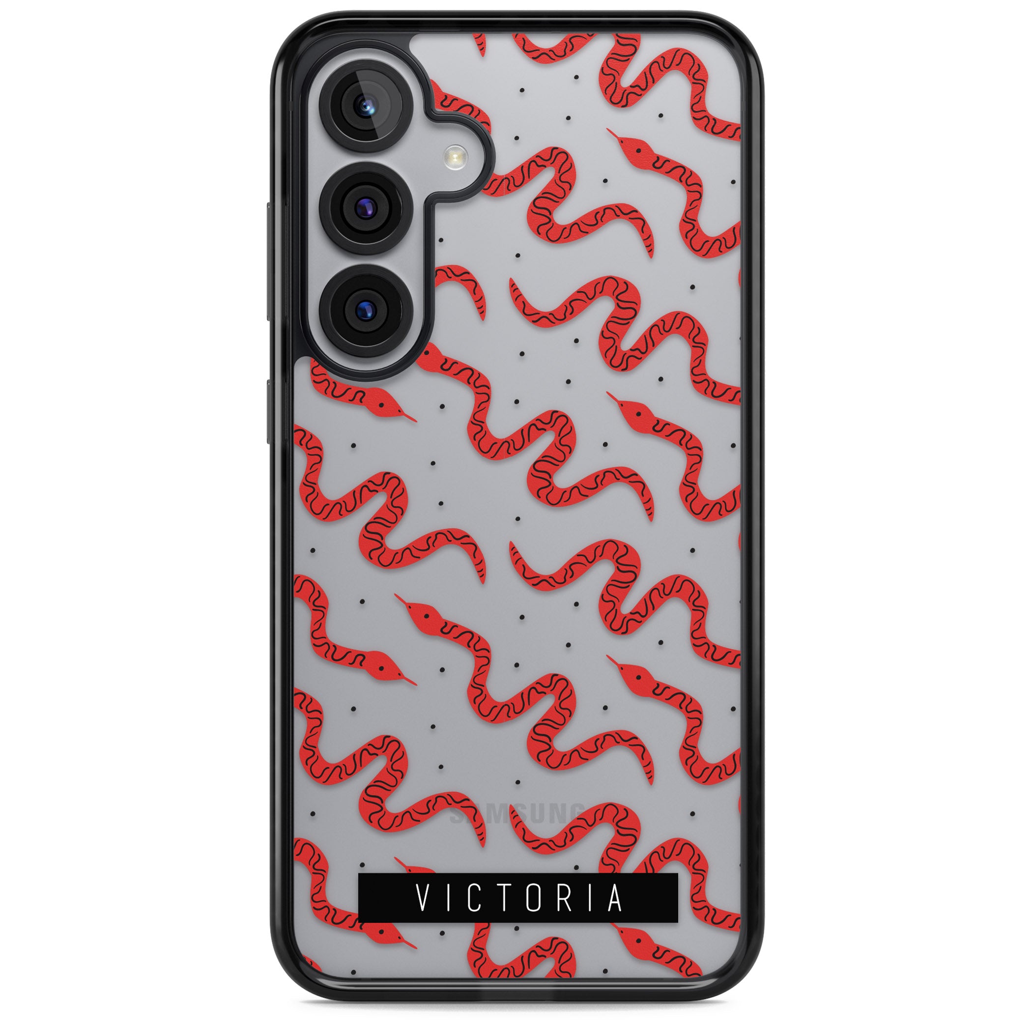 Personalised Red Snake Pattern