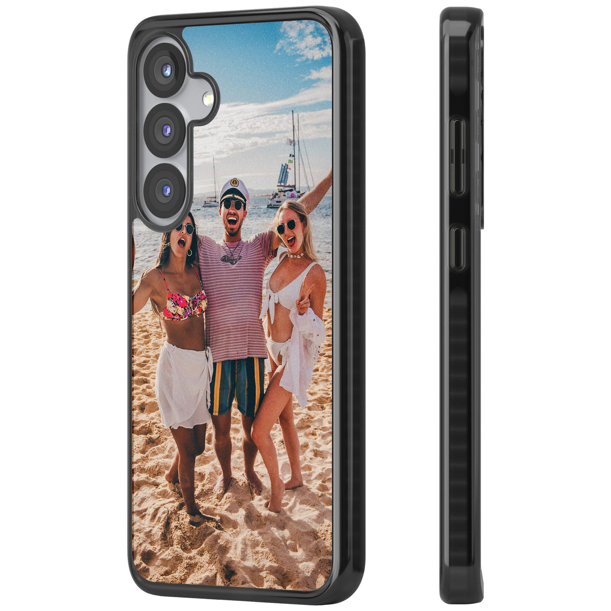 Personalised Photo Samsung S25 / Samsung S25 Plus / Samsung S26 / Samsung S26 Plus Impact Black Phone Case side
