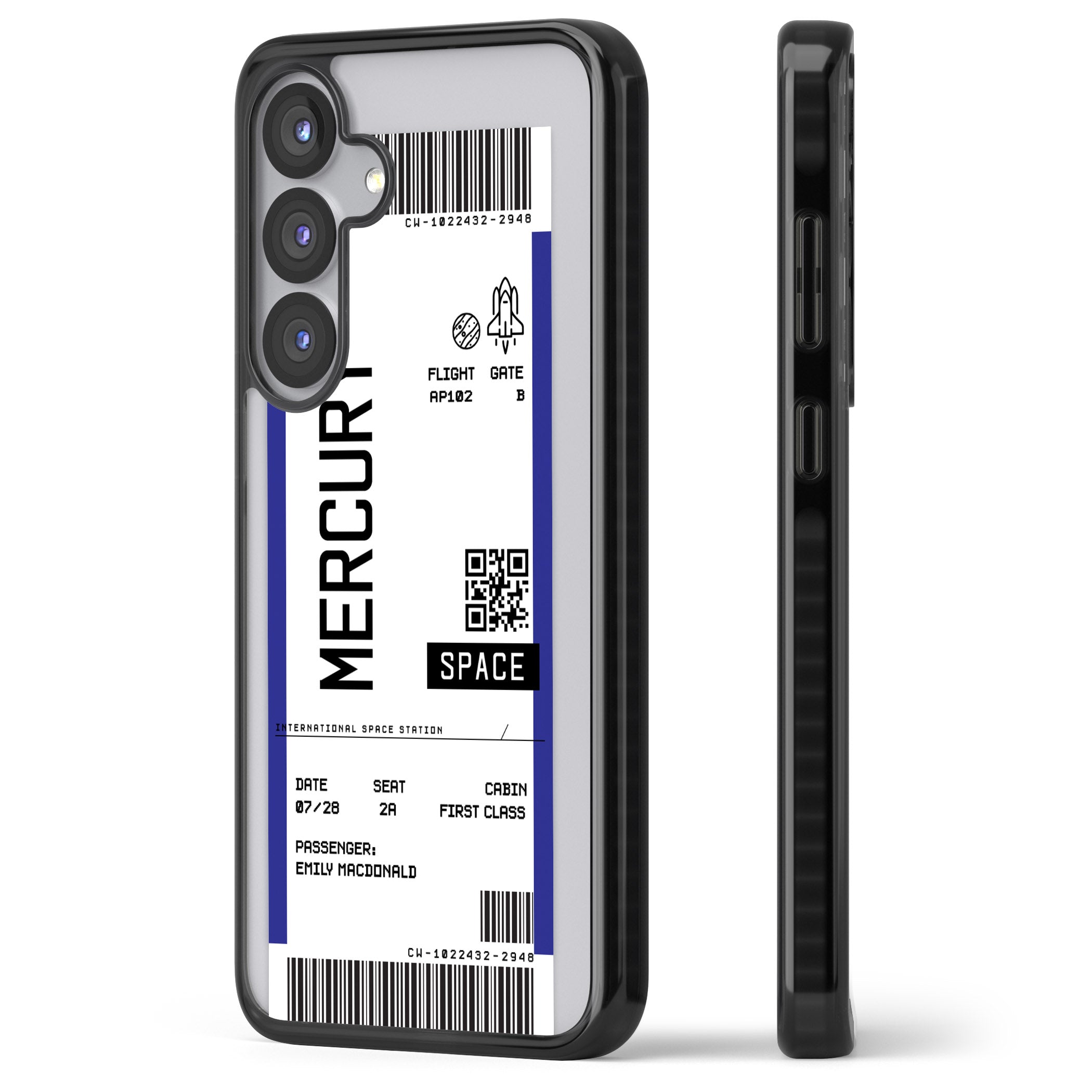 Personalised Mercury Travel Ticket