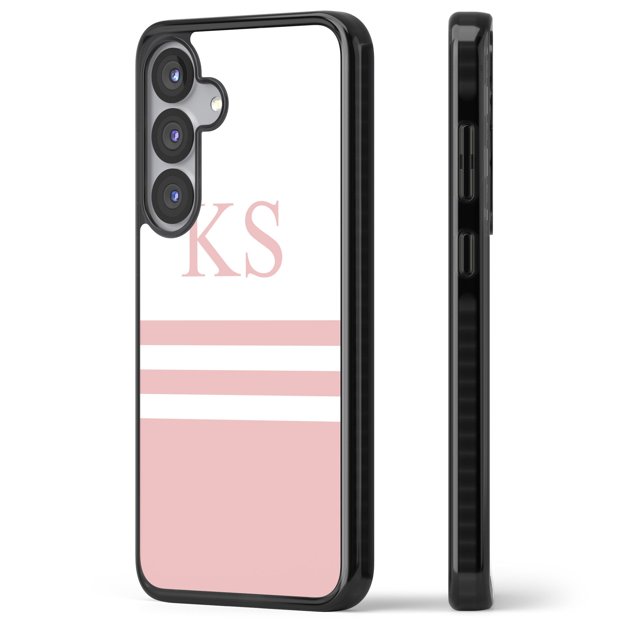 Personalised Pink Stripes & Initials