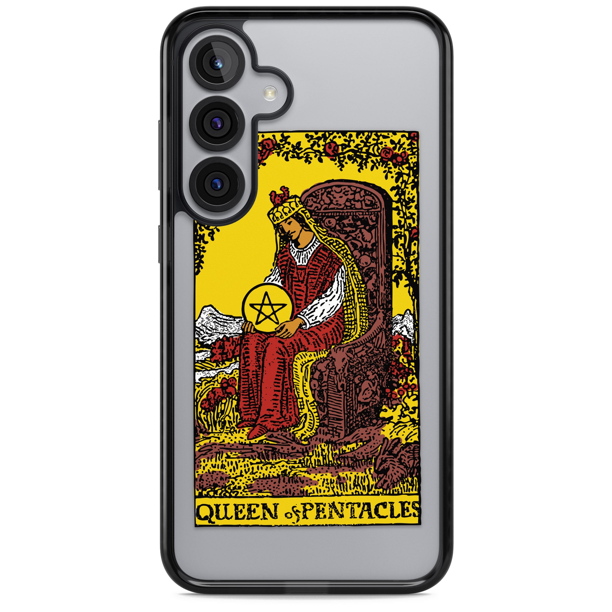 Personalised Queen Of Pentacles Tarot Card (Color)