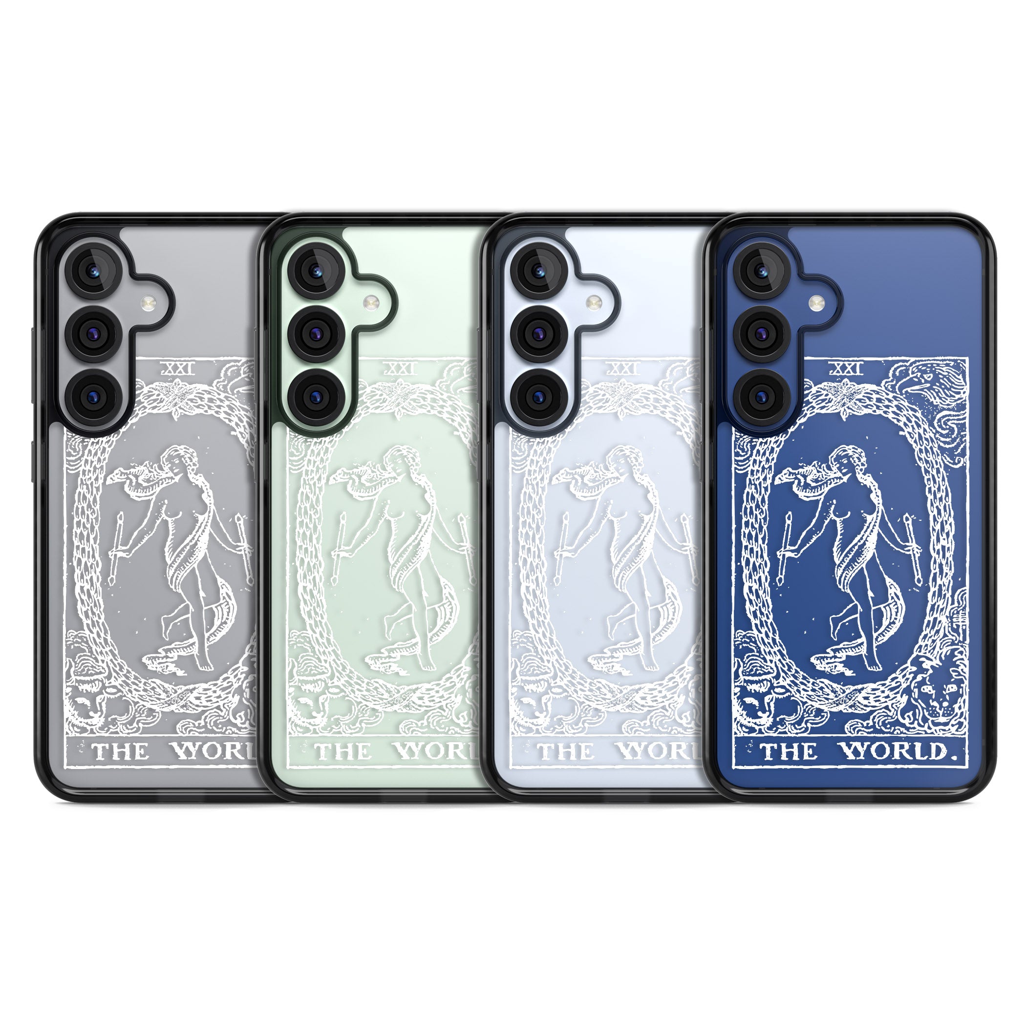 Personalised The World Tarot Card (White)