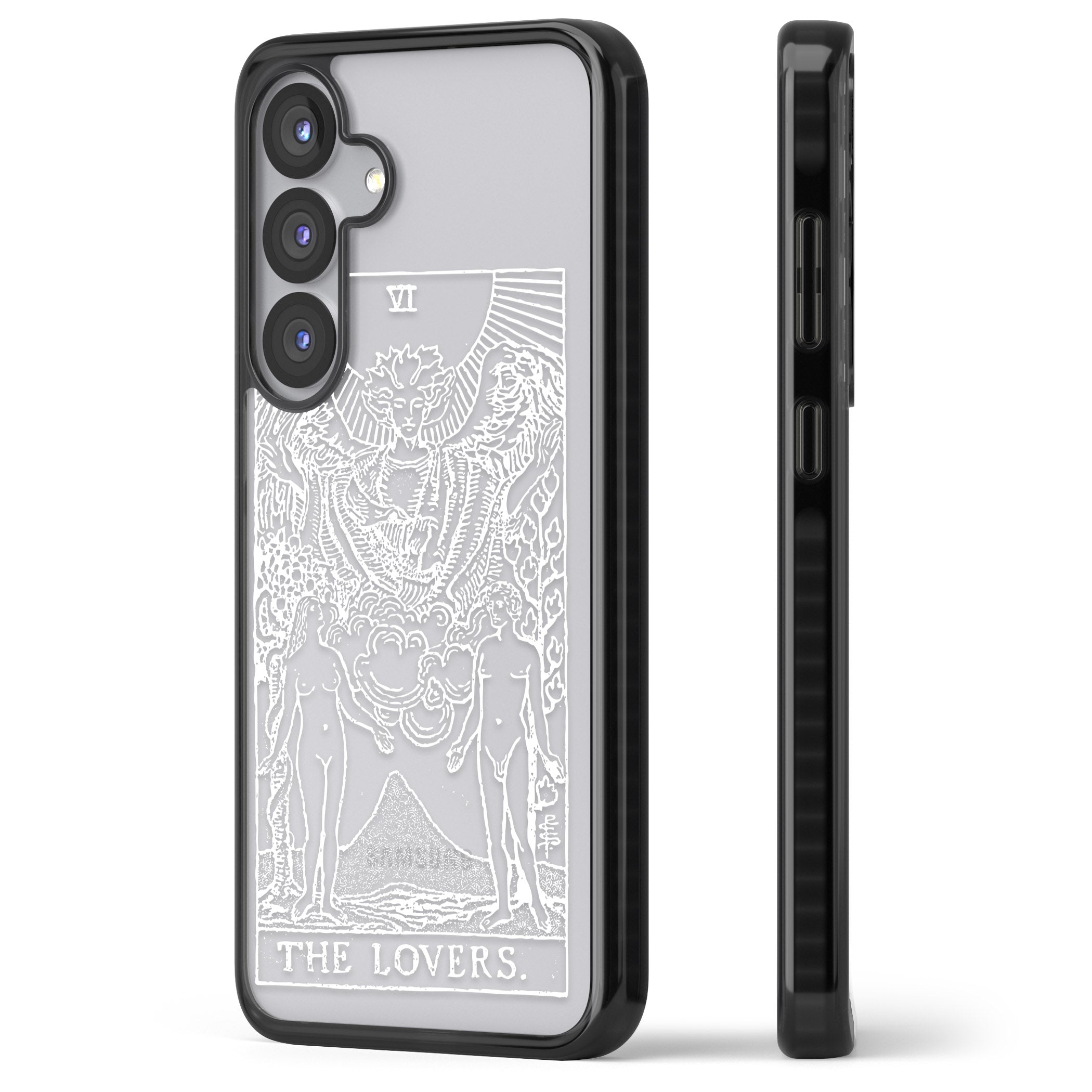 Personalised The Lovers Tarot Card (White)