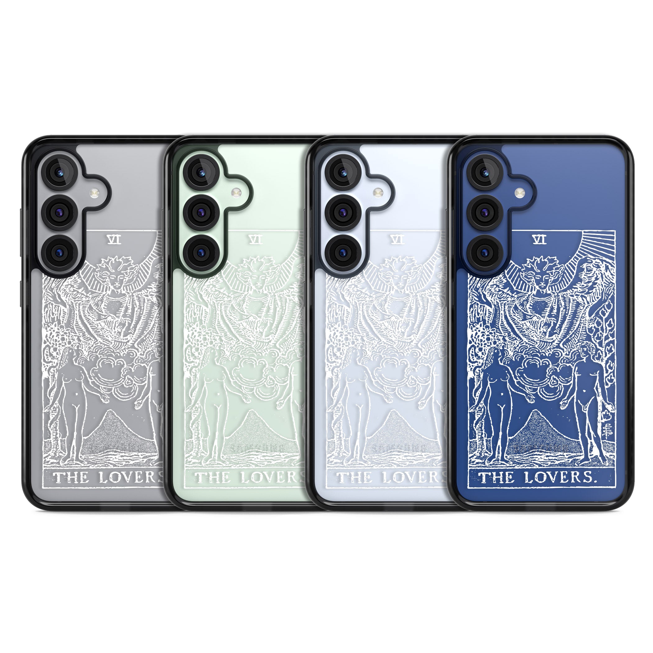 Personalised The Lovers Tarot Card (White)