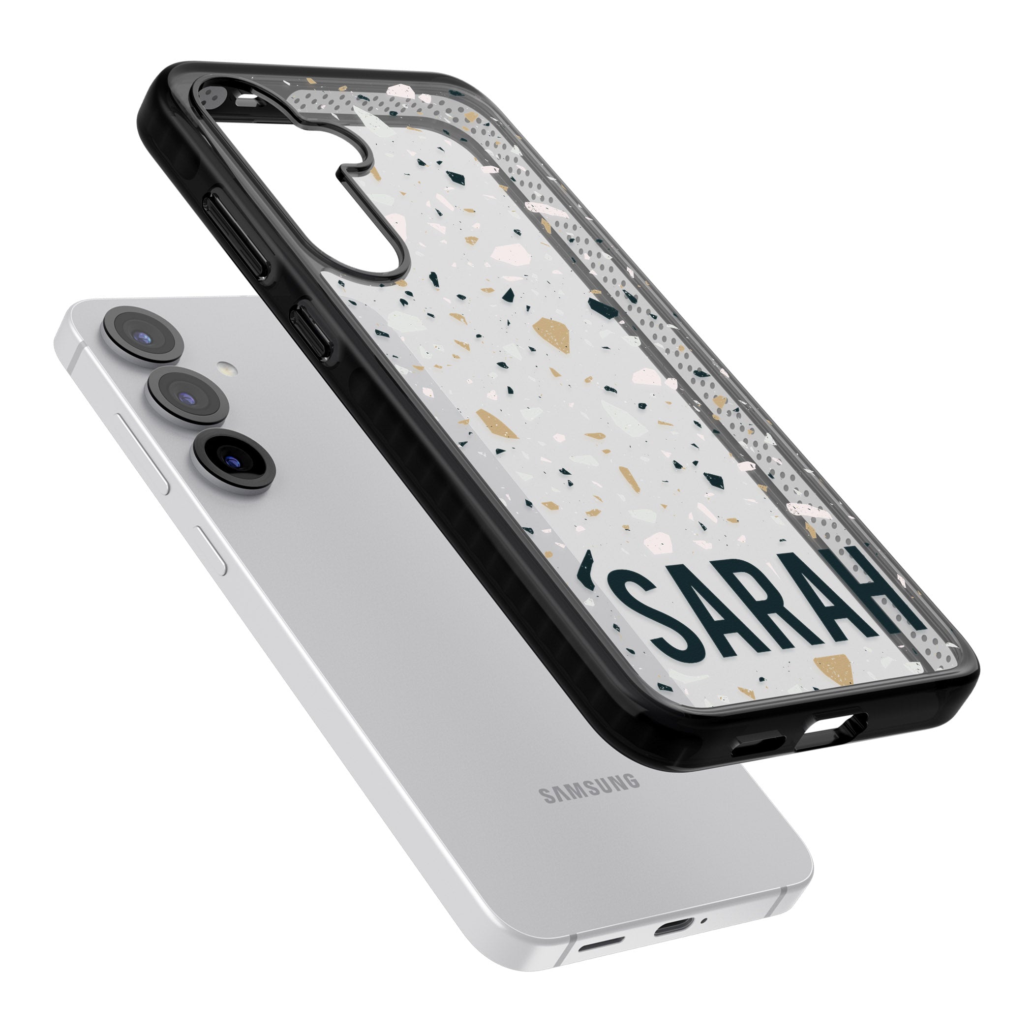 Personalised Terrazzo Blue, Pink, Brown