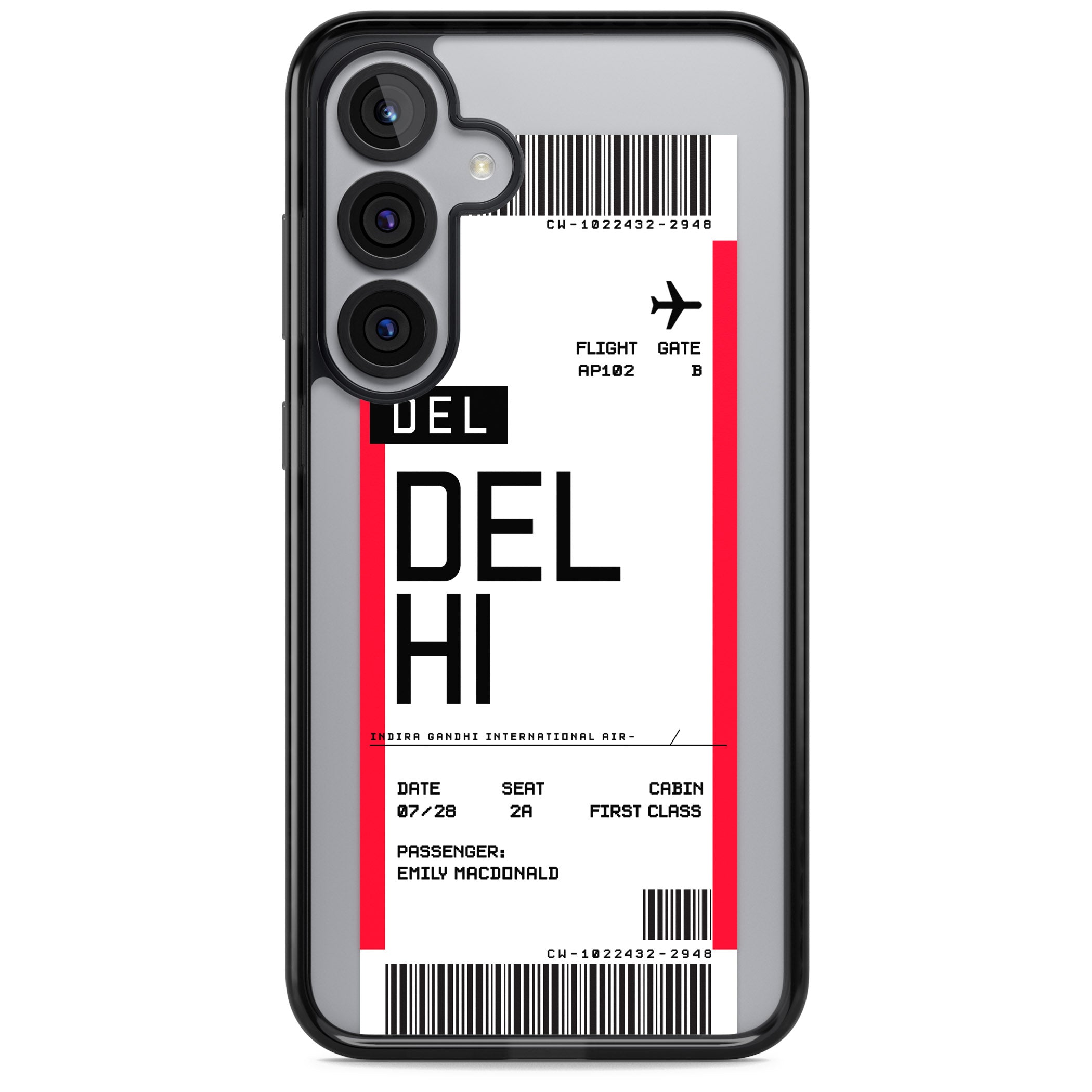 Personalised Delhi Boarding Pass
