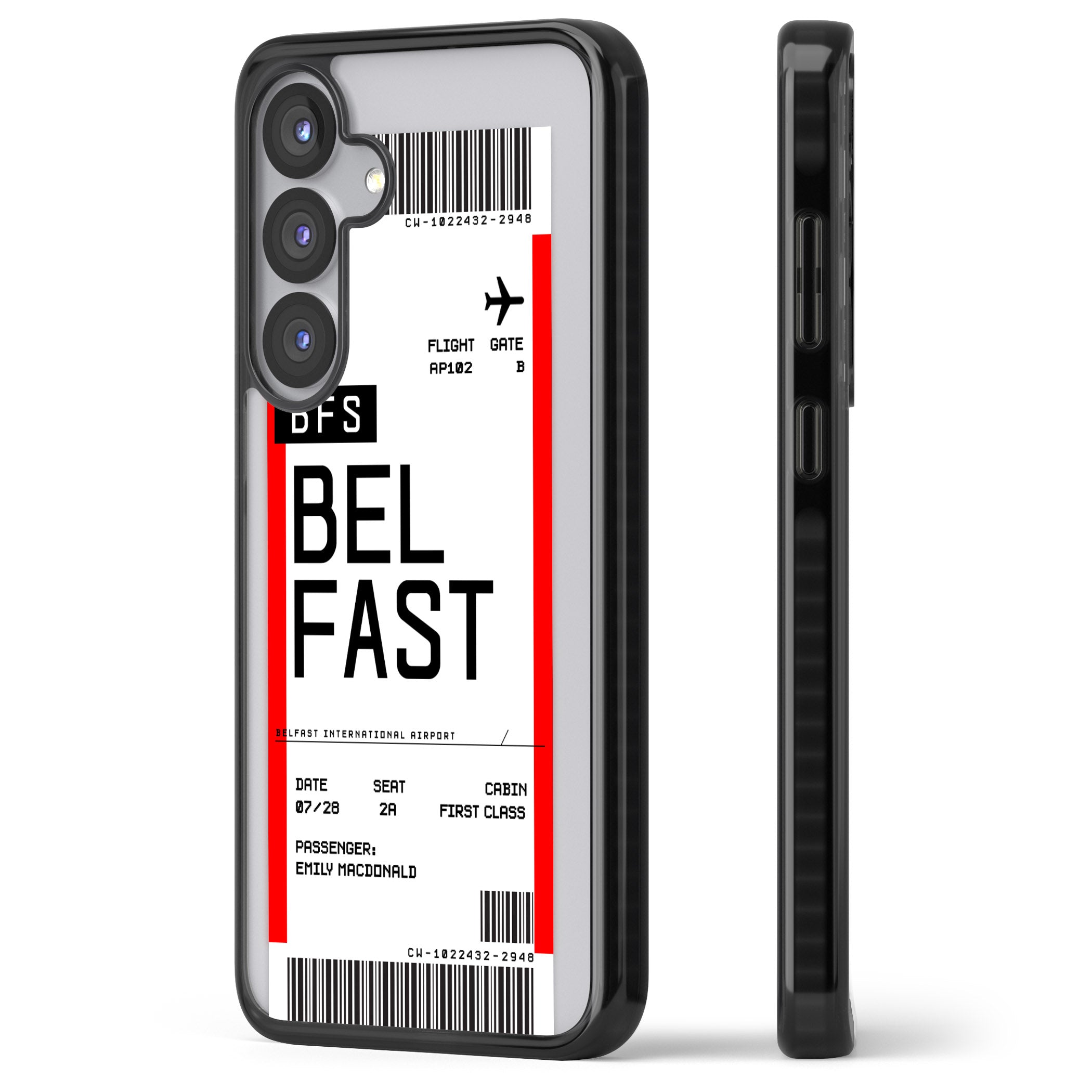 Personalised Belfast Boarding Pass