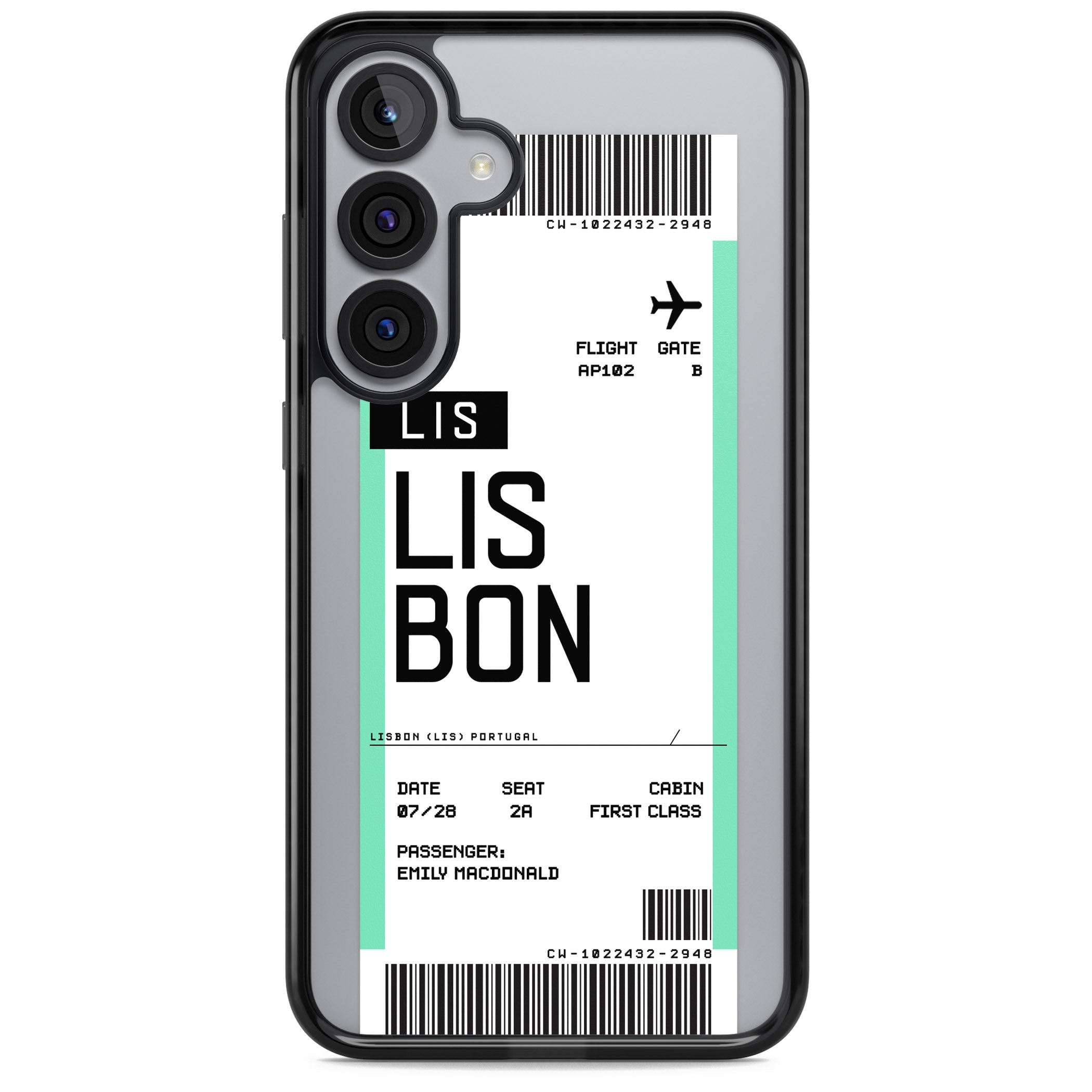 Personalised Lisbon Boarding Pass