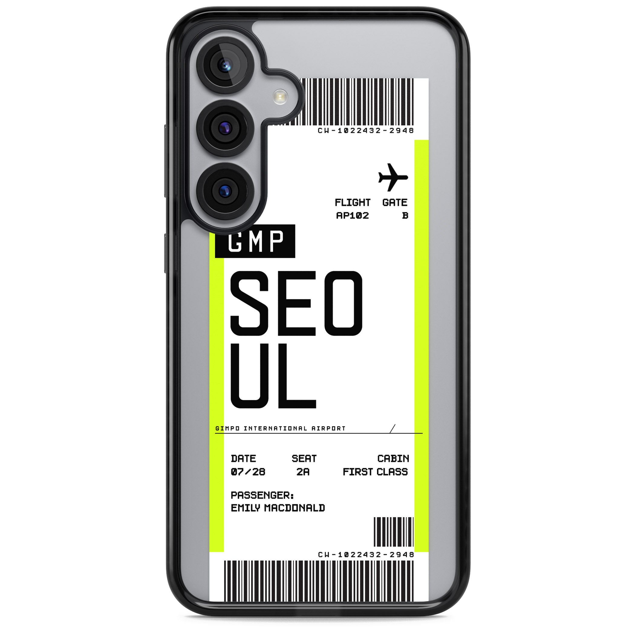 Personalised Seoul Boarding Pass