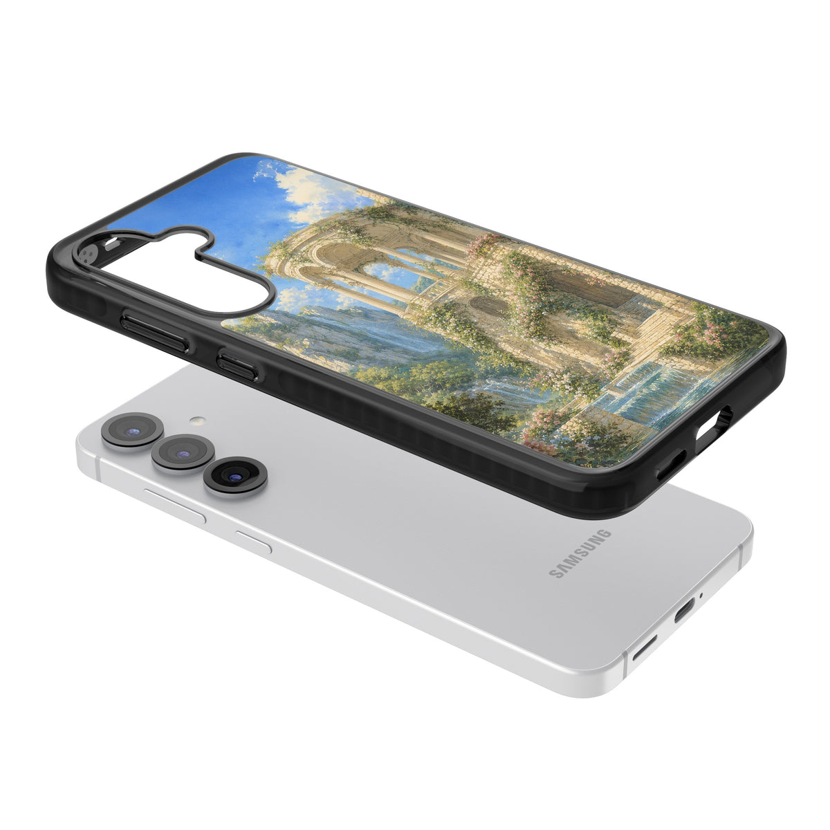 Palace Pavilion Samsung S25 / Samsung S25 Plus / Samsung S26 / Samsung S26 Plus Impact Black Phone Case angled
